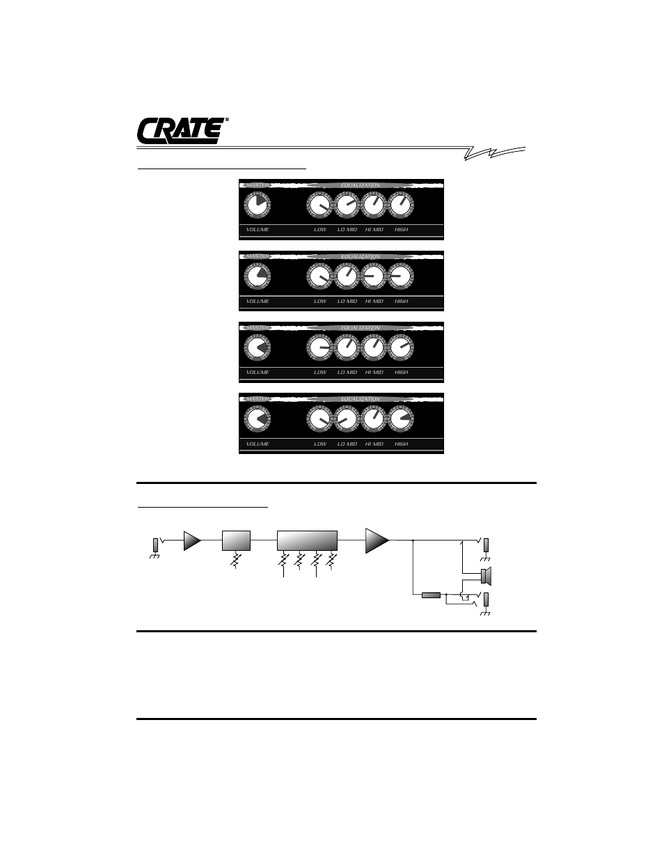 Bx-15 bass amplifier, System block diagram | Crate Amplifiers BX-15 User Manual | Page 3 / 4