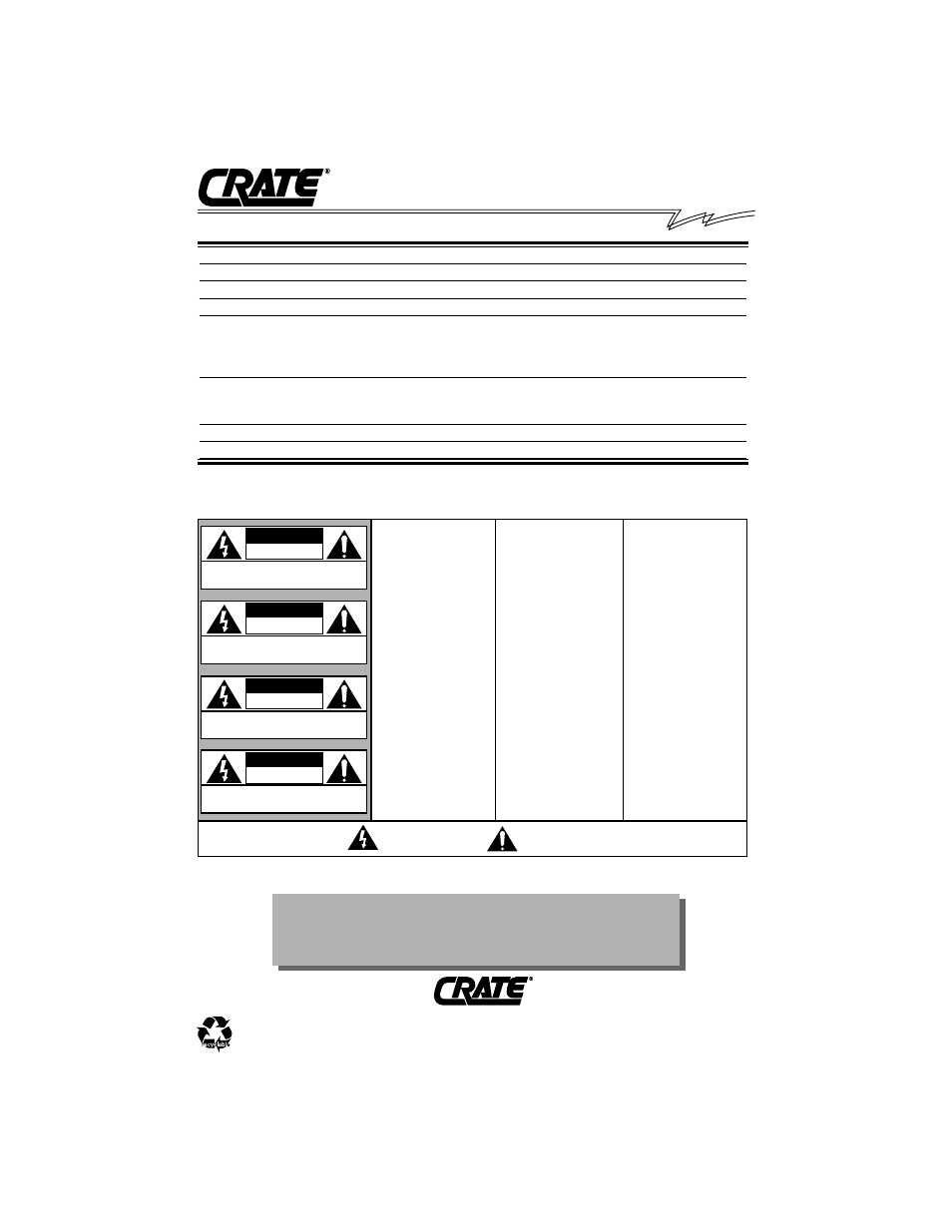 Bx-15 bass amplifier, Bx-15 technical specifications | Crate Amplifiers BX-15 User Manual | Page 4 / 4