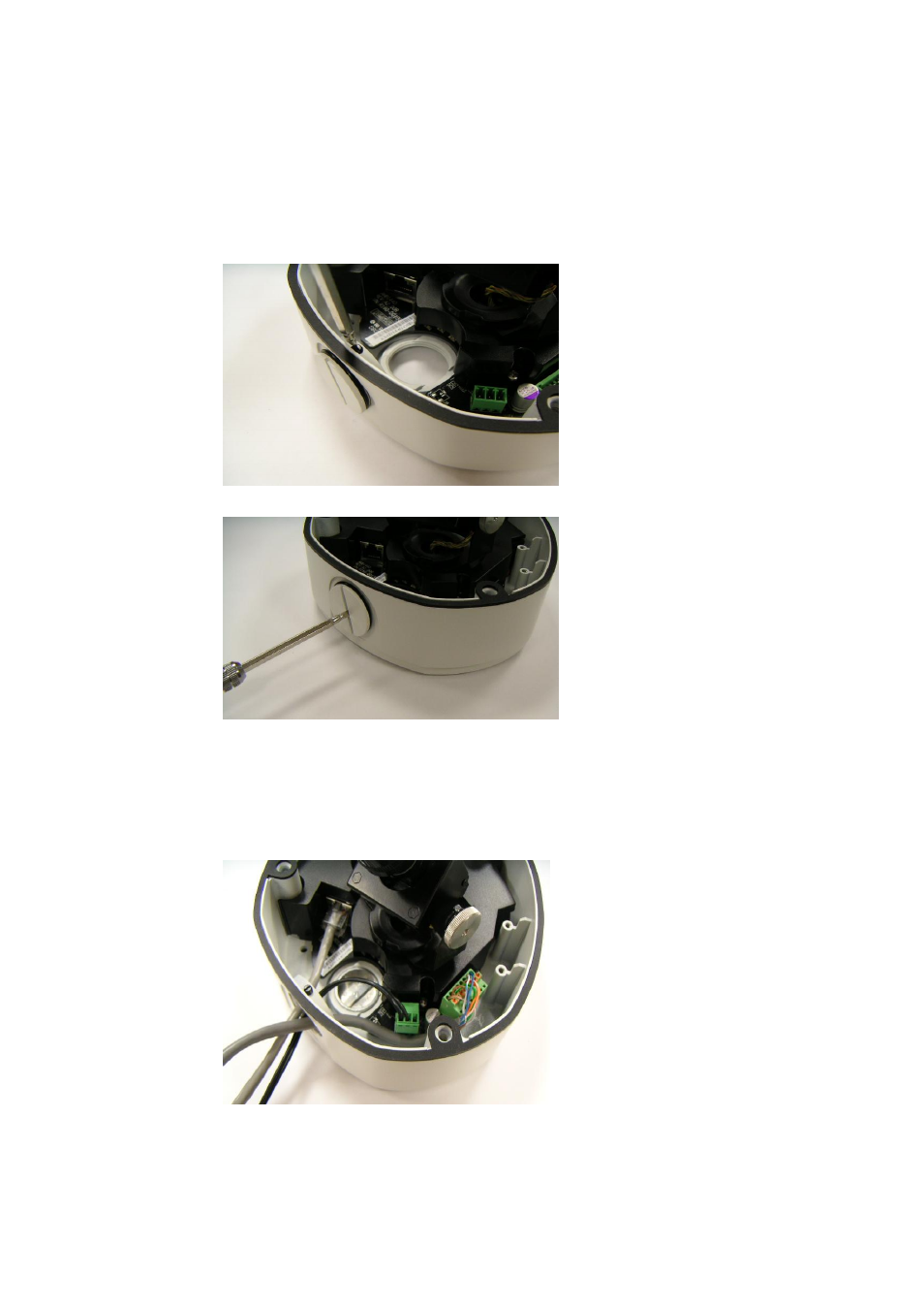 Insert the cable -10, Connect cables to connectors -10 | ACTi ACM-7411 User Manual | Page 16 / 25