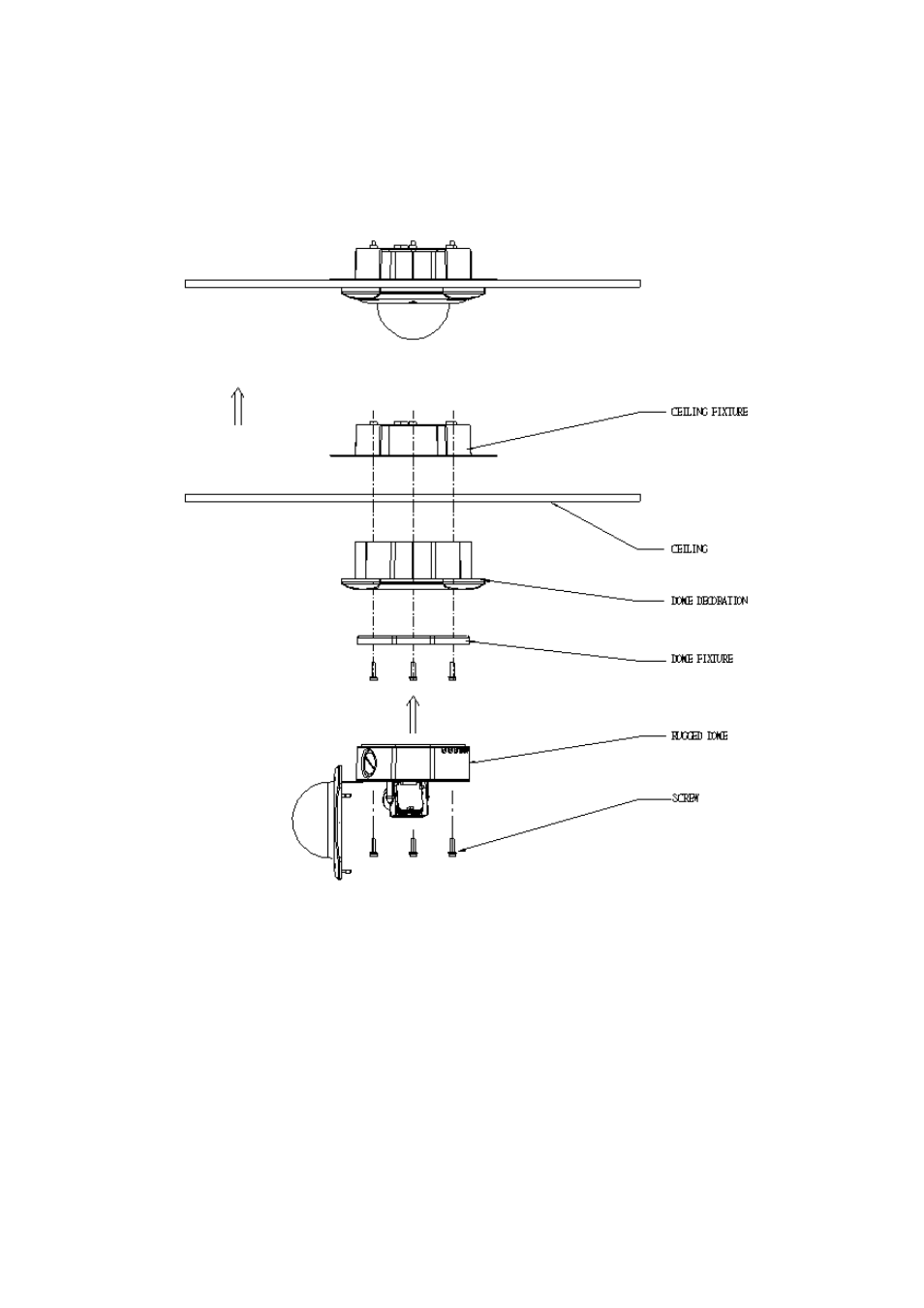 Mount the ip outdoor fixed dome (flush) -13, 3 mount the ip outdoor fixed dome (flush) | ACTi ACM-7411 User Manual | Page 19 / 25