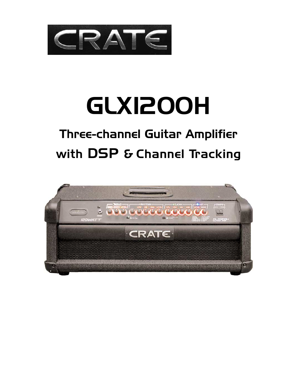 Crate Amplifiers glx1200h User Manual | 8 pages