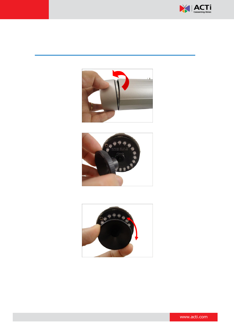 Other adjustments and accessories, Adjust the viewing angle | ACTi E31 User Manual | Page 32 / 34