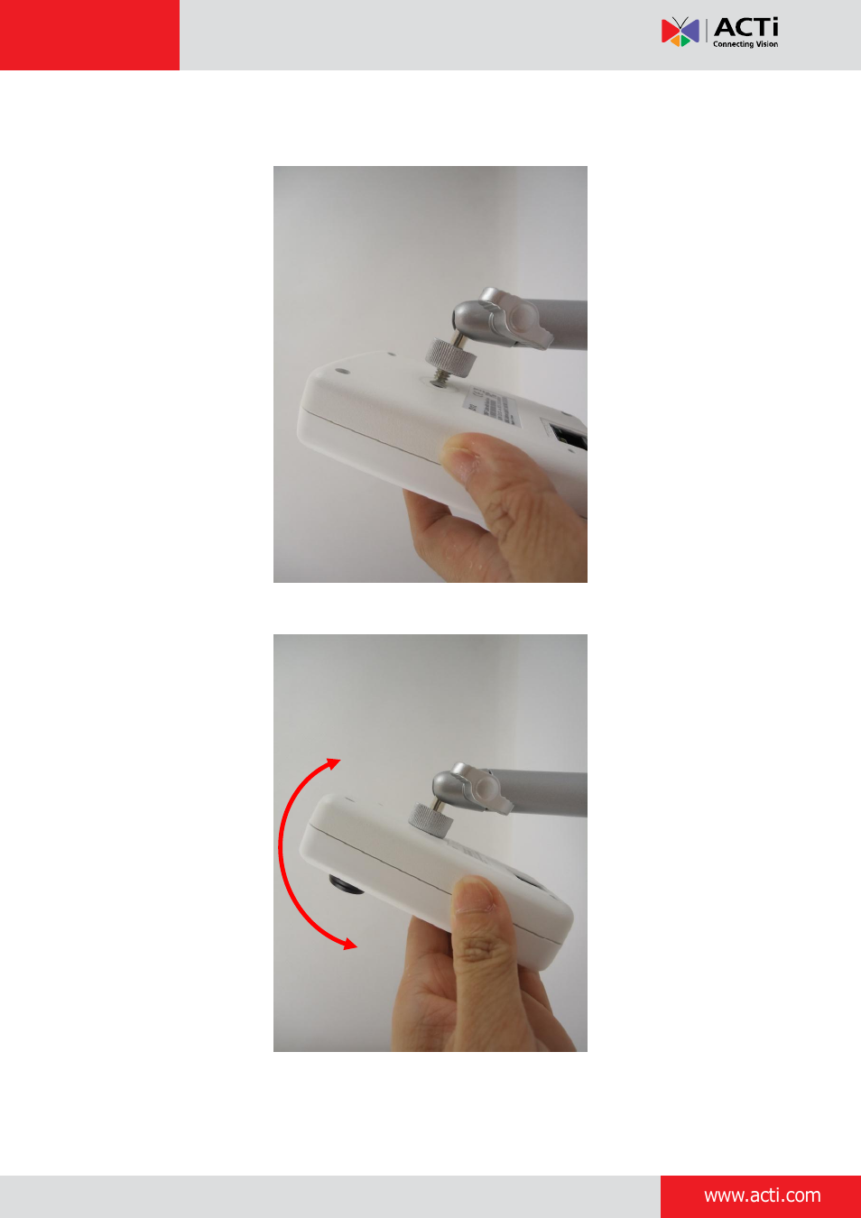 Install the camera | ACTi D11 User Manual | Page 13 / 23