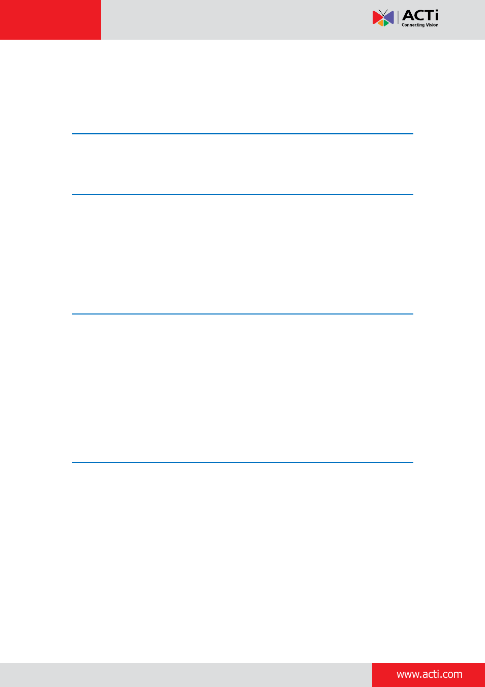 ACTi D11 User Manual | Page 2 / 23