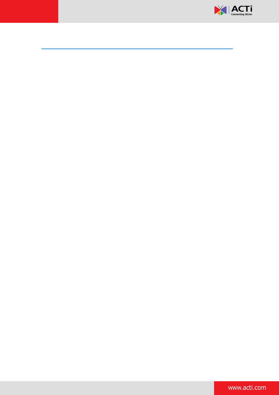 Features and benefits | ACTi D11 User Manual | Page 7 / 23