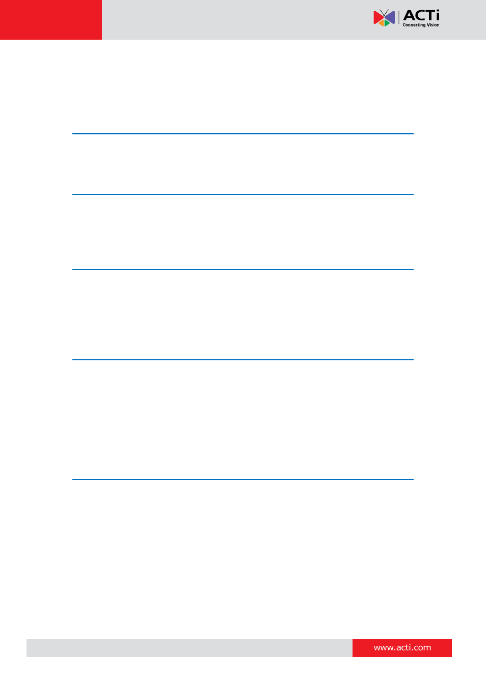 ACTi KCM-3911 User Manual | Page 2 / 26