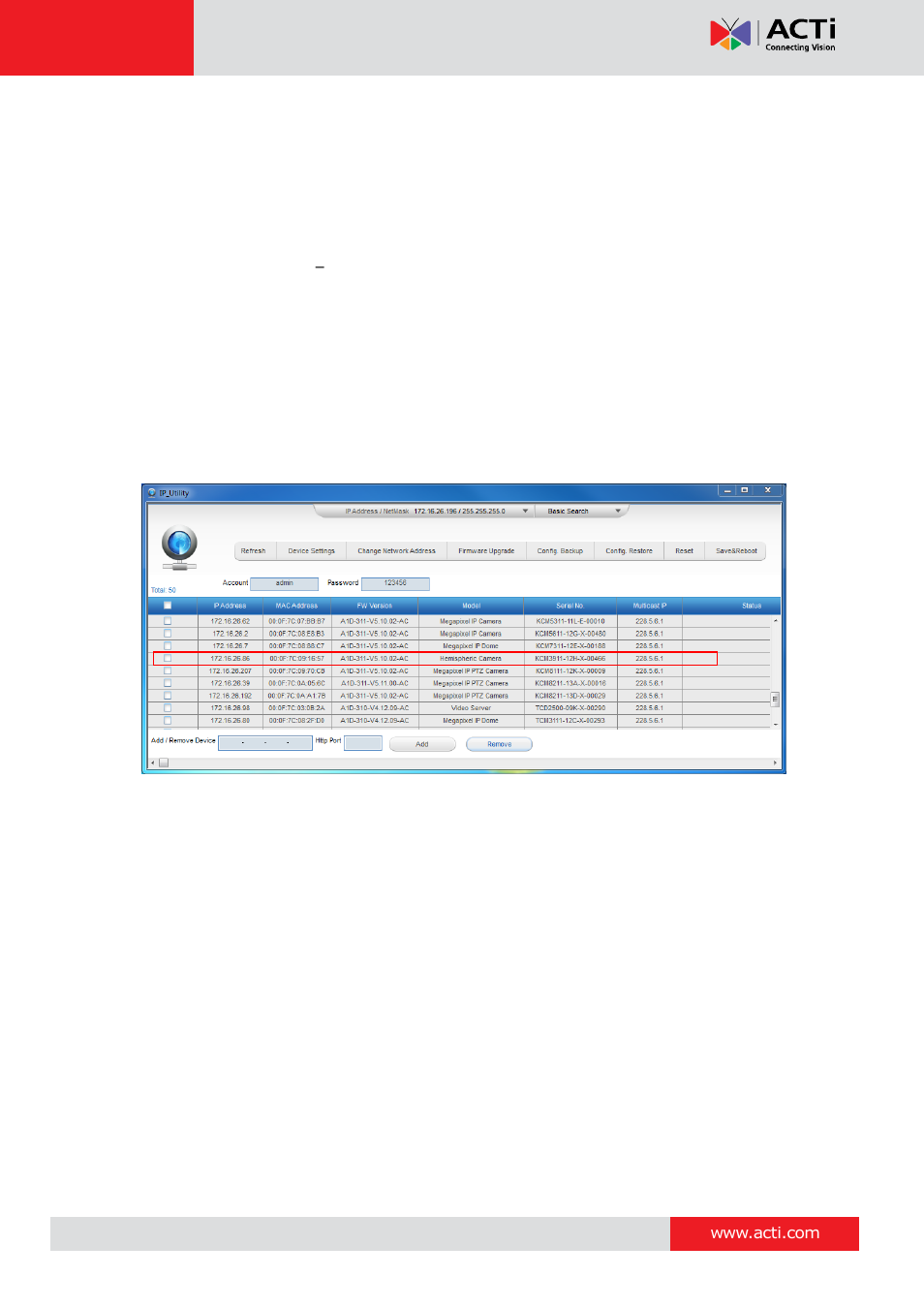Kcm-3911 hardware manual | ACTi KCM-3911 User Manual | Page 22 / 26
