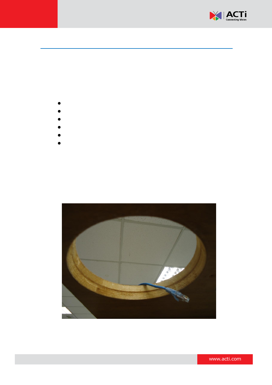 Method 2: using the flush mount | ACTi KCM-3311 User Manual | Page 10 / 24