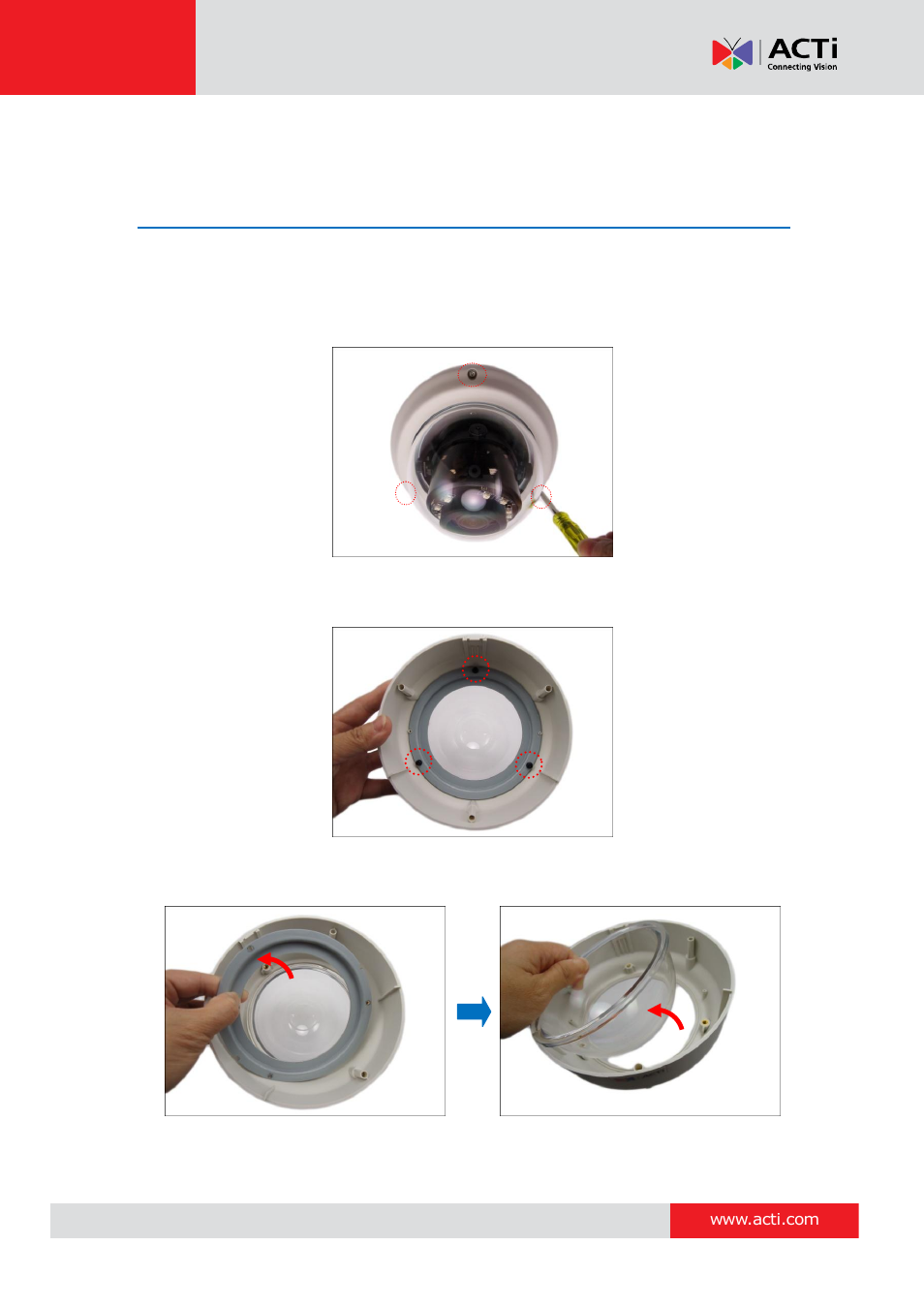 Other accessories, Replacing the dome cover | ACTi B61 User Manual | Page 27 / 36