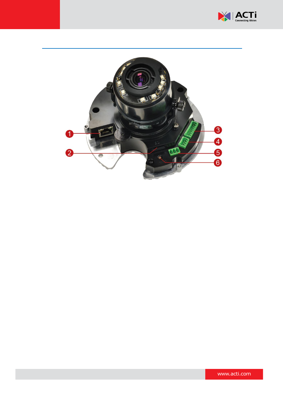 Physical description | ACTi B61 User Manual | Page 9 / 36