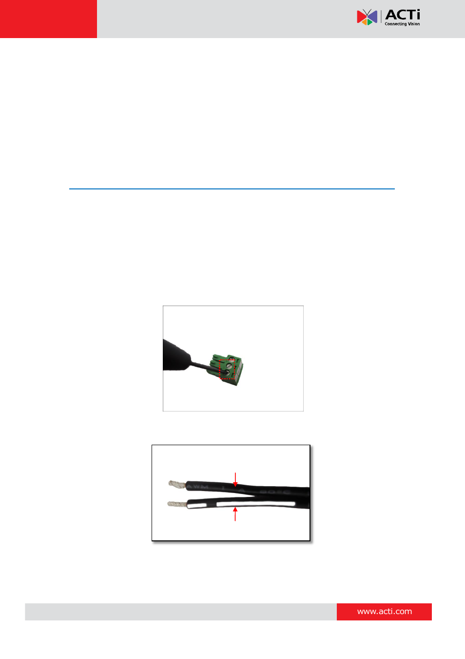 Other connections, Connecting a power adaptor (optional) | ACTi KCM-7911 User Manual | Page 21 / 32