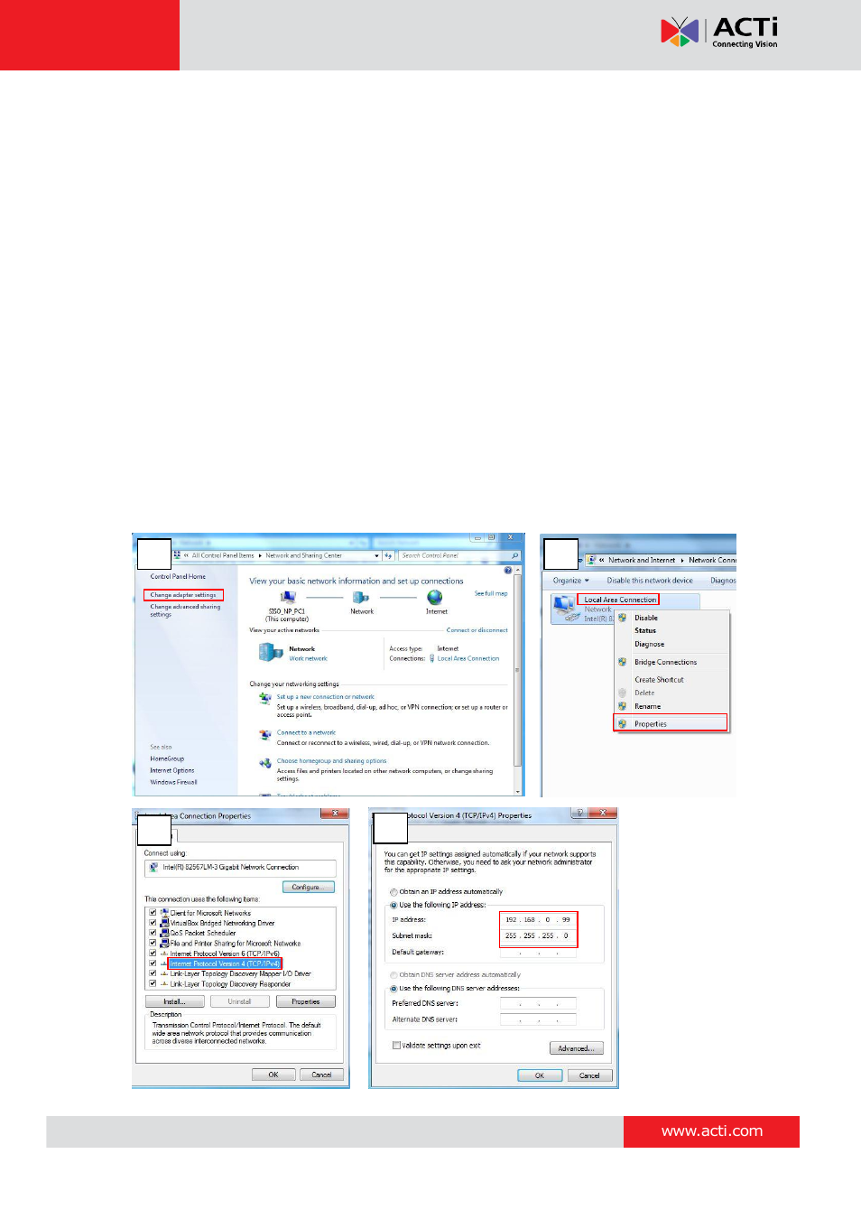 ACTi KCM-7911 User Manual | Page 29 / 32