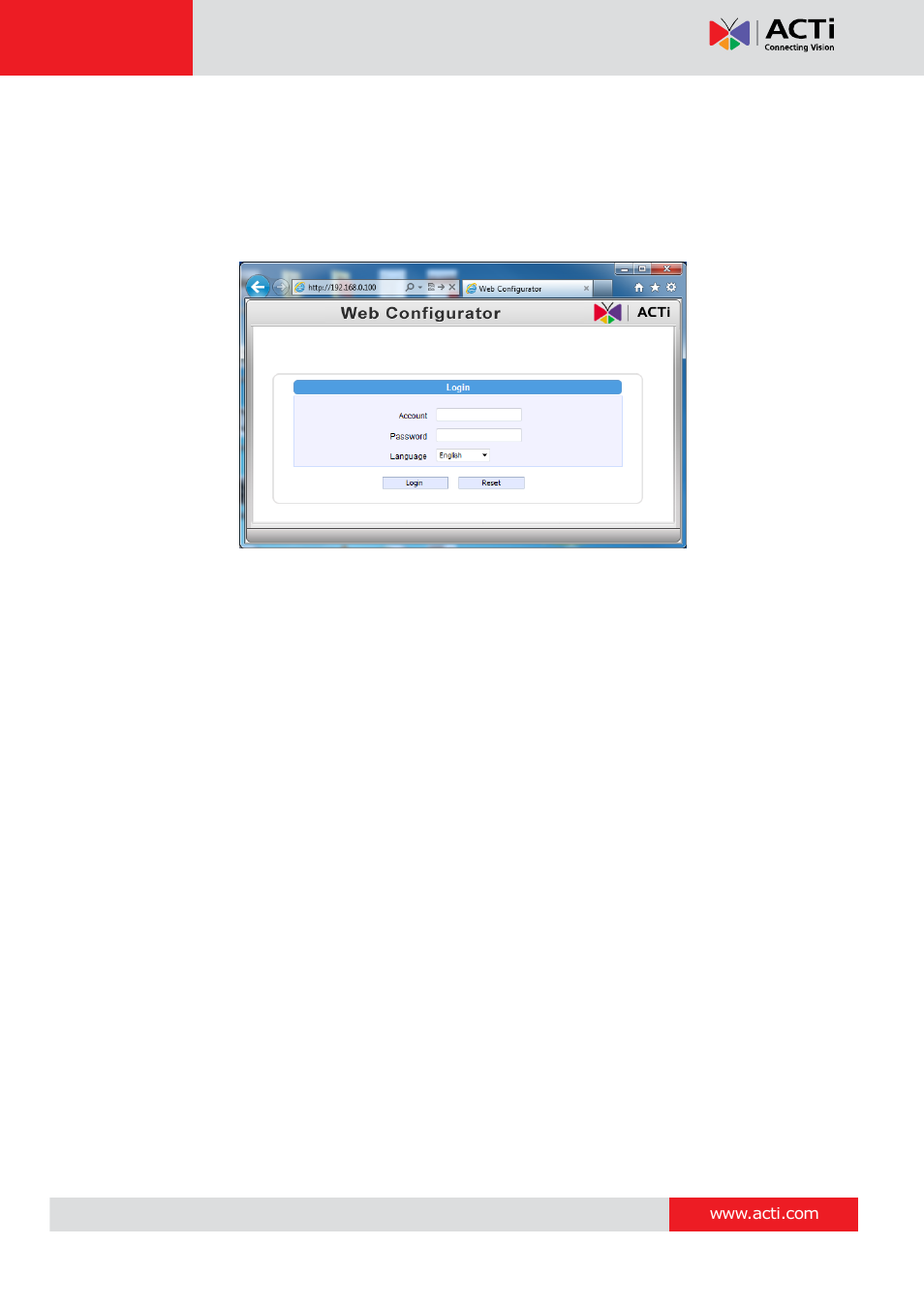ACTi KCM-7911 User Manual | Page 32 / 32