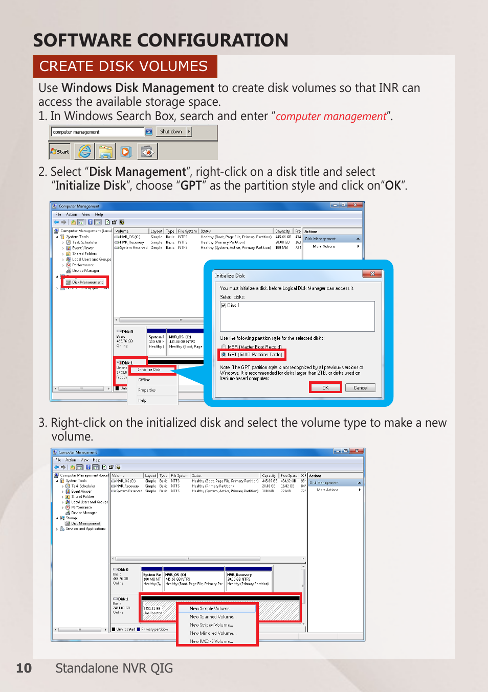 Software configuration | ACTi INR-310 User Manual | Page 10 / 16