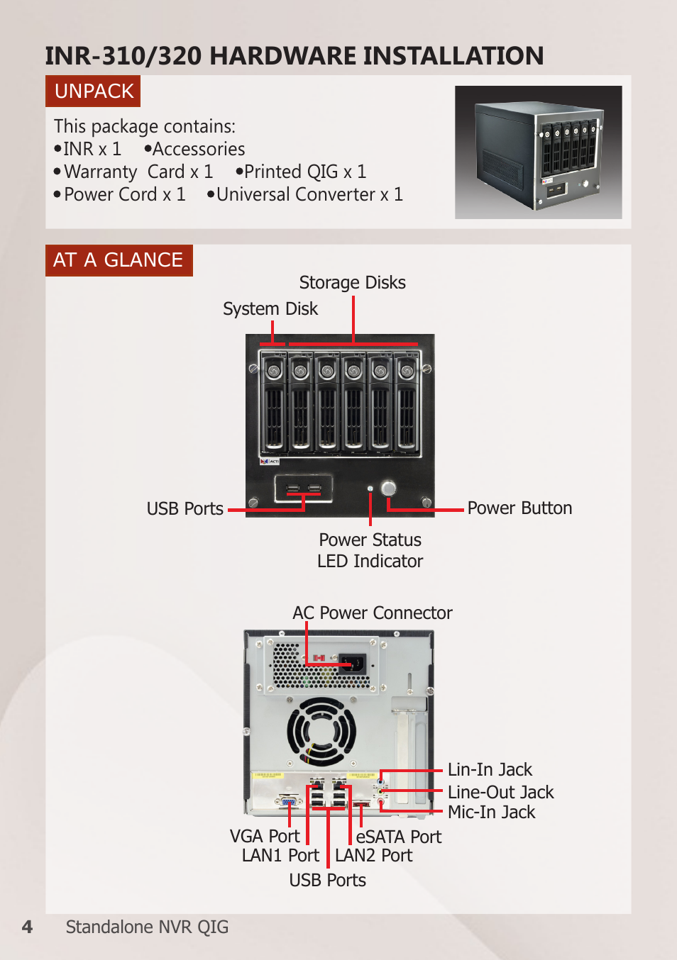 ACTi INR-310 User Manual | Page 4 / 16