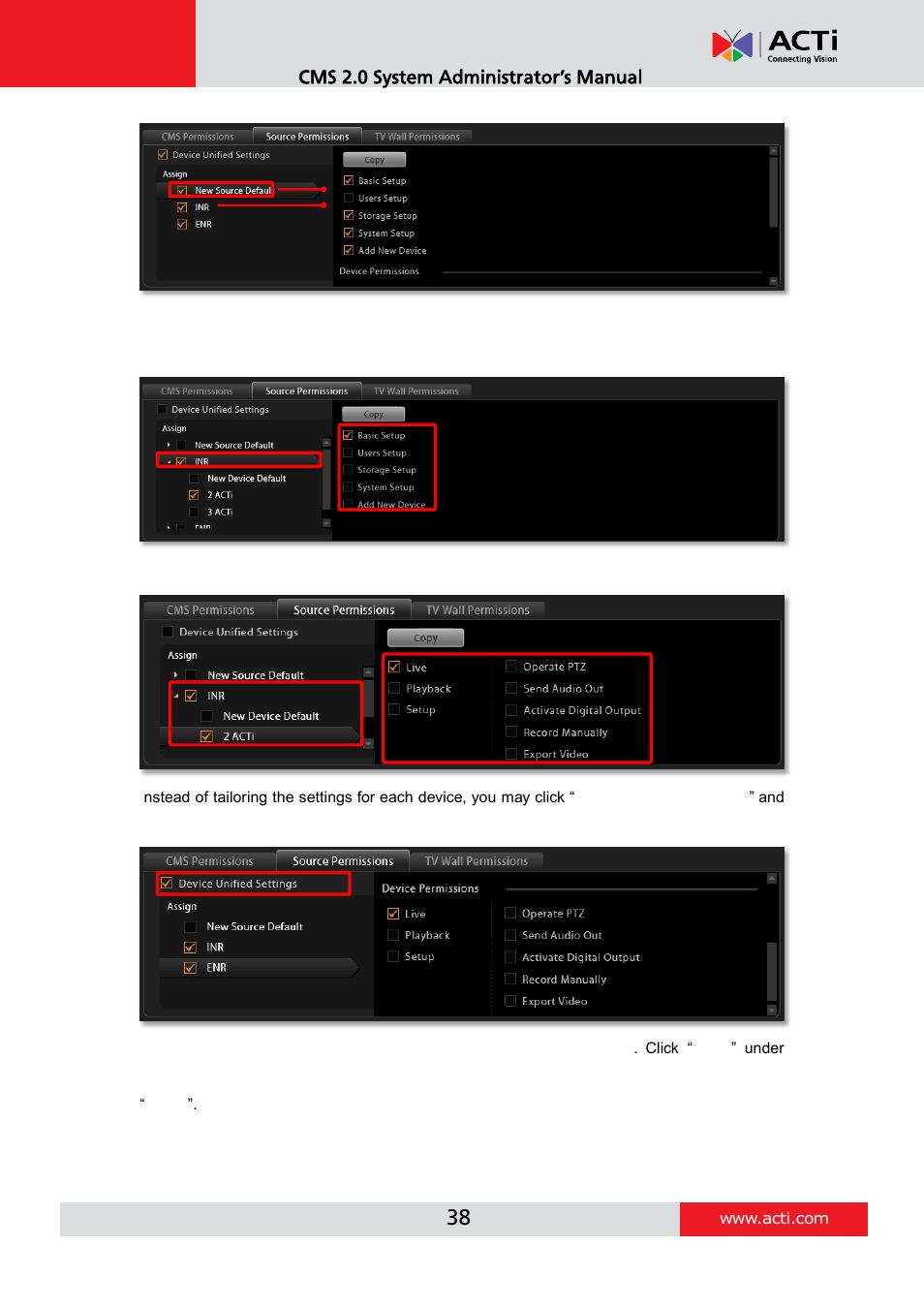 ACTi CMS 2 User Manual | Page 38 / 85