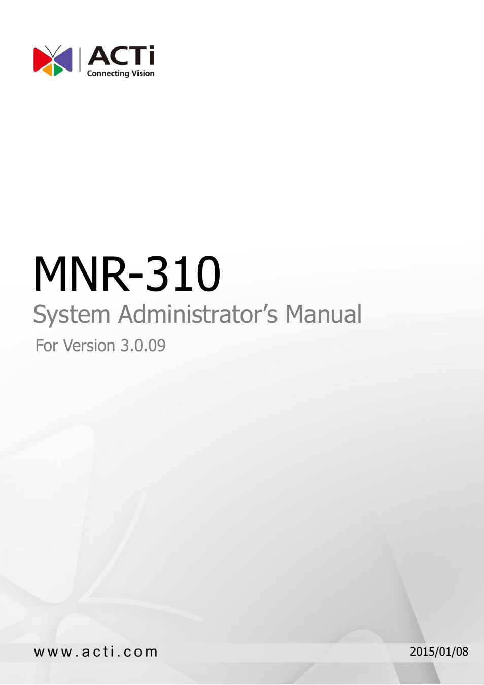 ACTi MNR-310 User Manual | 156 pages