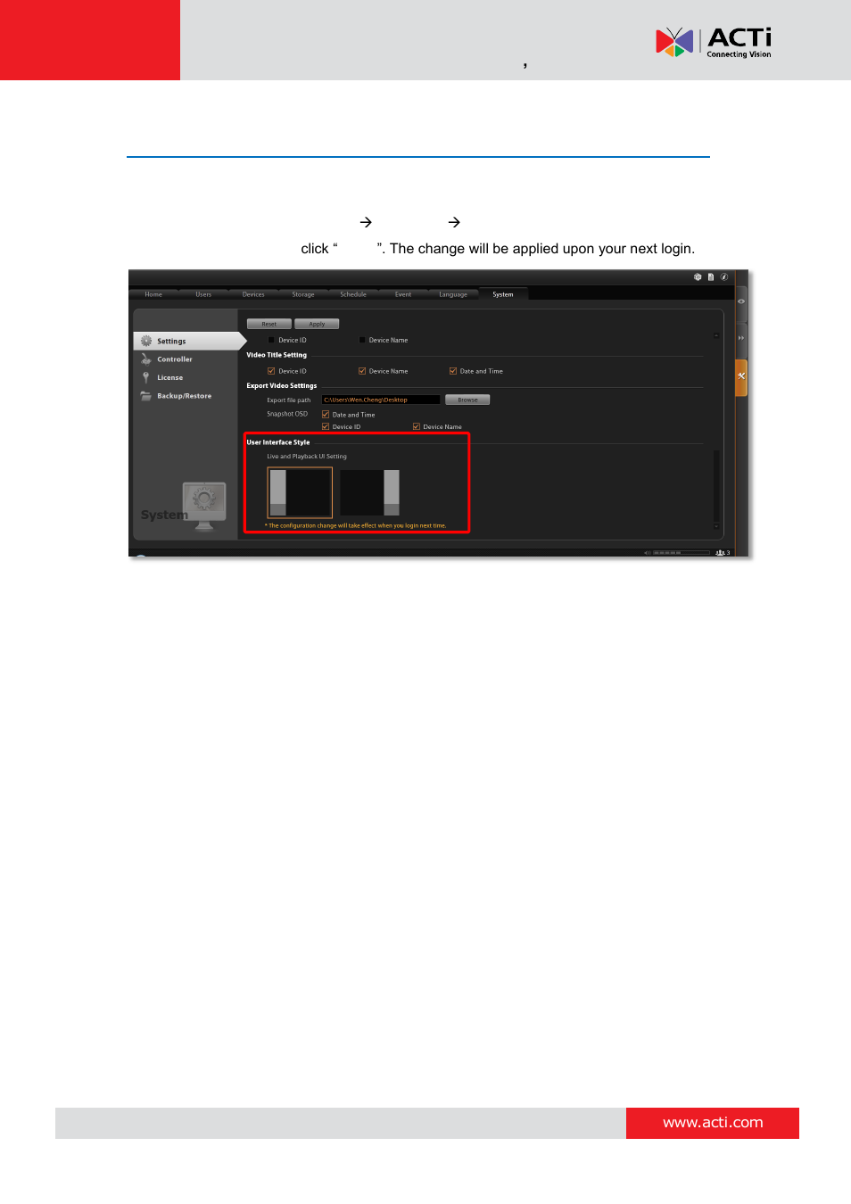 Display configurations | ACTi MNR-310 User Manual | Page 138 / 156