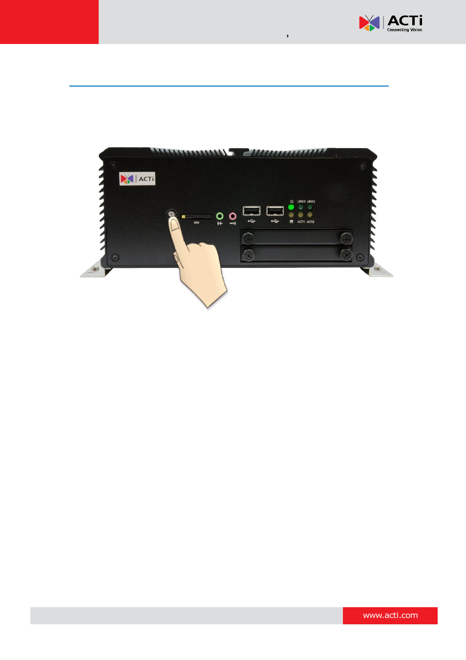 Start the unit | ACTi MNR-310 User Manual | Page 34 / 156