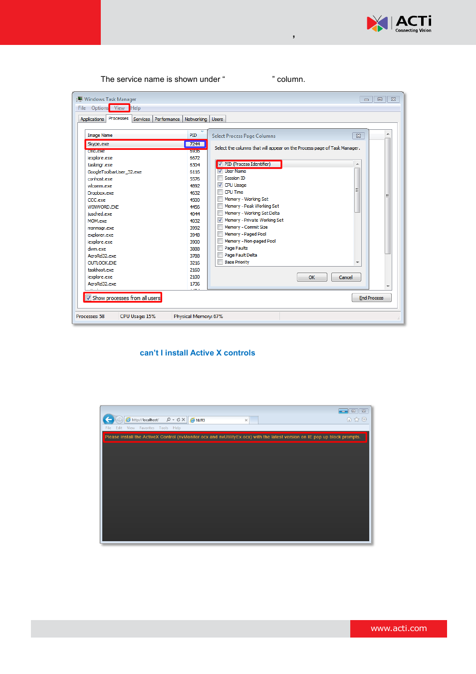 Mnr-310 system administrator ’s manual | ACTi MNR-310 User Manual | Page 57 / 156