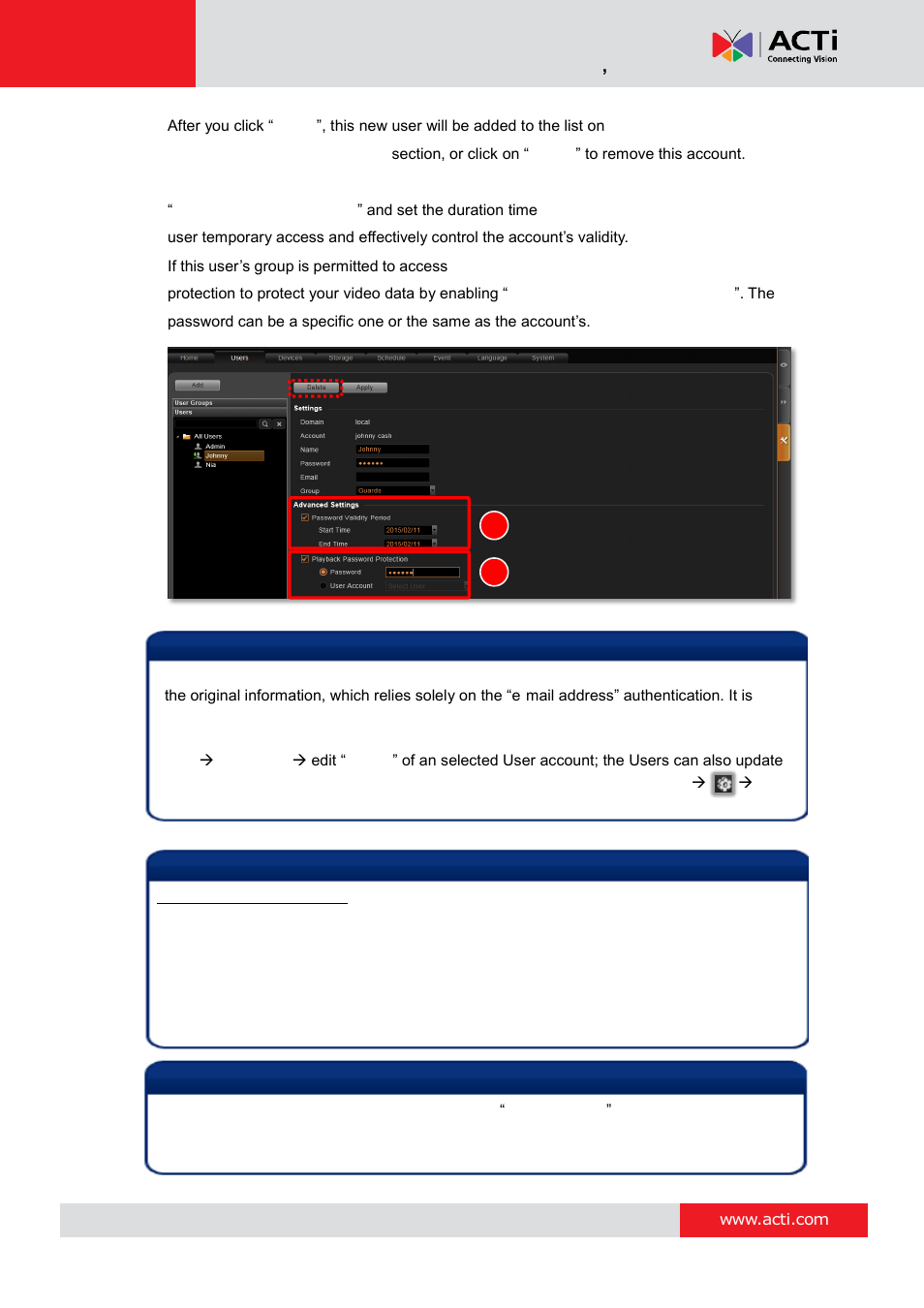 Nvr 3 corporate system administrator ’s manual | ACTi NVR 3 Corporate User Manual | Page 112 / 149
