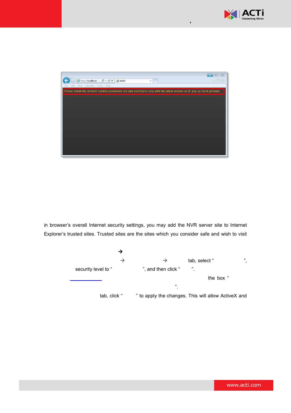 Nvr 3 corporate system administrator ’s manual | ACTi NVR 3 Corporate User Manual | Page 148 / 149