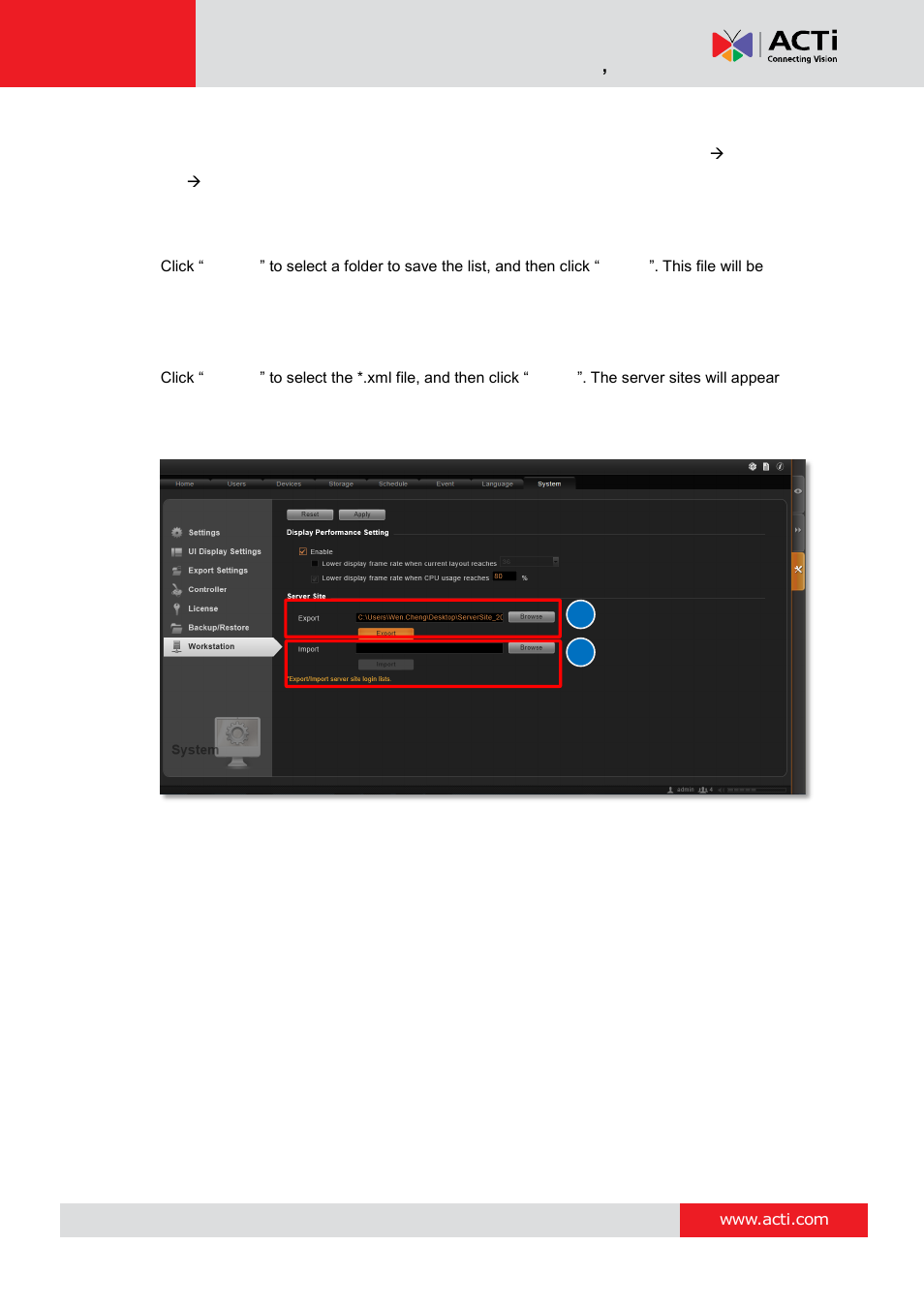 ACTi NVR 3 Corporate User Manual | Page 38 / 149