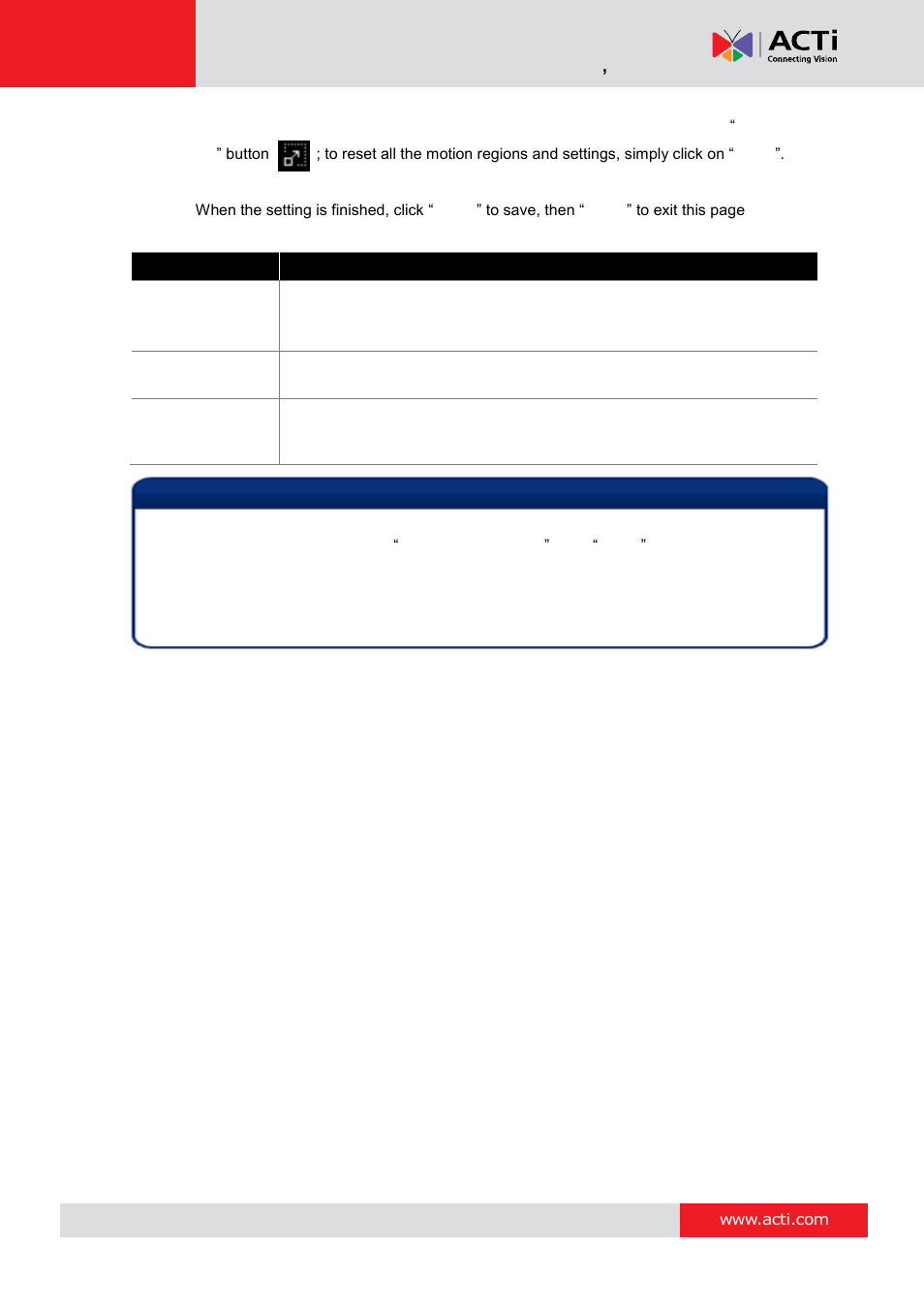 Adjustment attributes, Nvr 3 corporate system administrator ’s manual | ACTi NVR 3 Corporate User Manual | Page 64 / 149