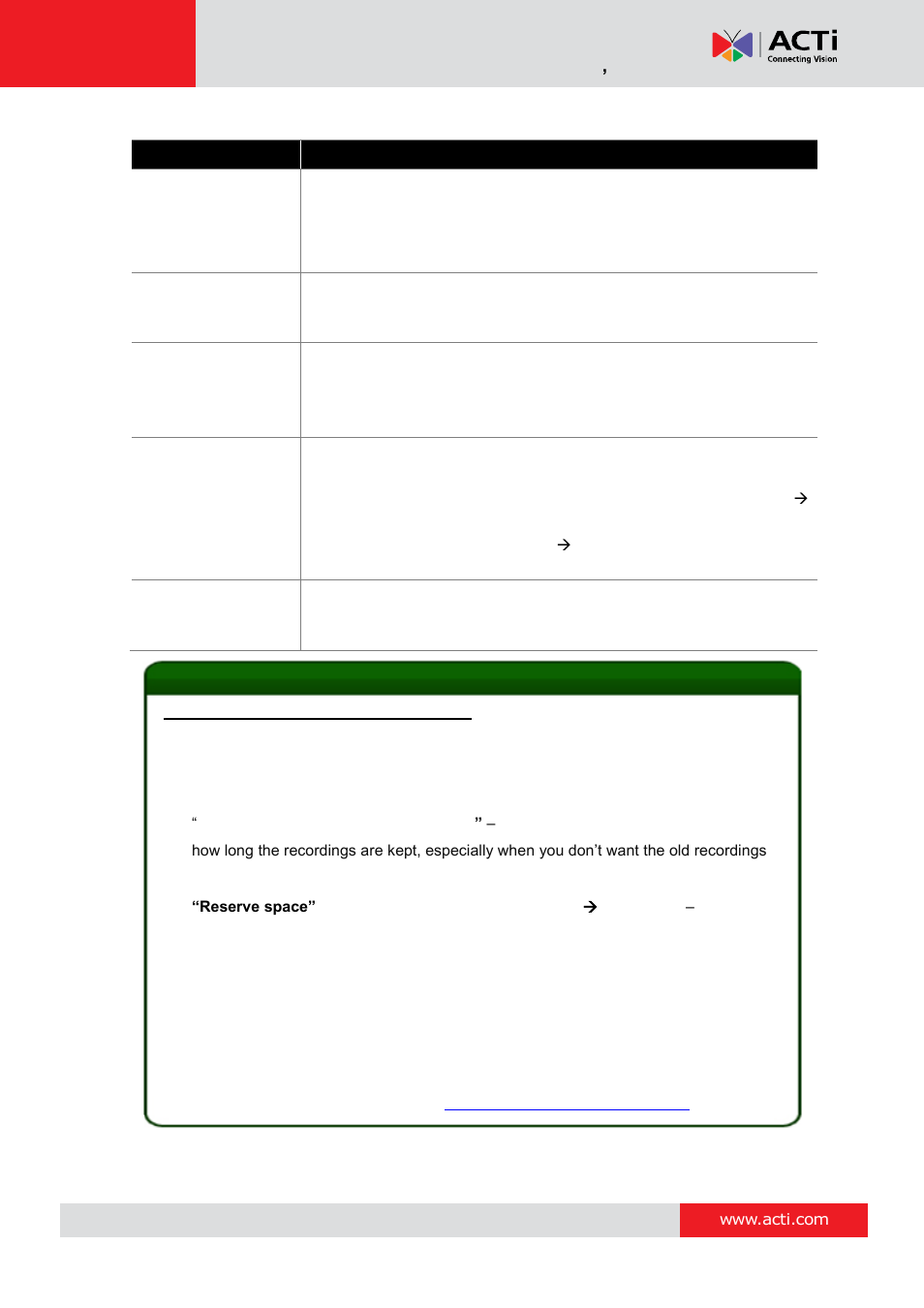 Attributes explanation, Nvr 3 corporate system administrator ’s manual | ACTi NVR 3 Corporate User Manual | Page 81 / 149