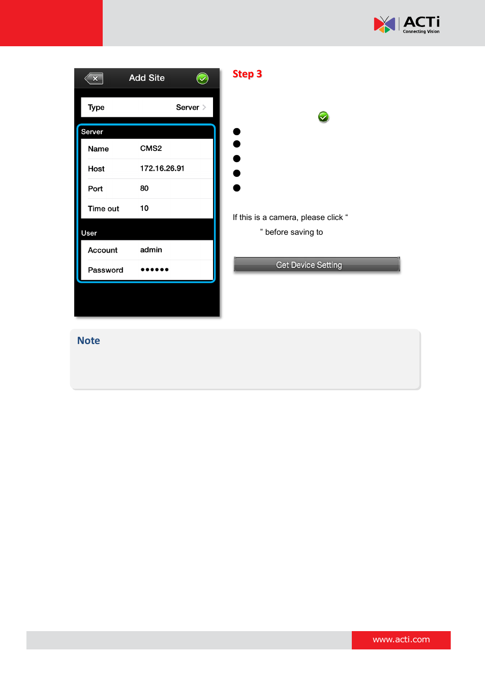 ACTi Mobile Client for iOS User Manual | Page 7 / 24