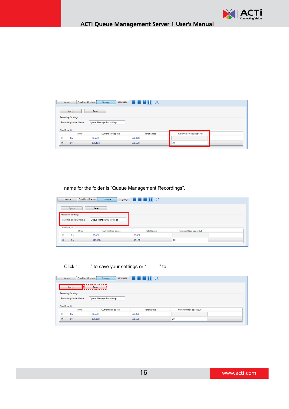 ACTi Queue Management Server 1 User Manual | Page 16 / 46