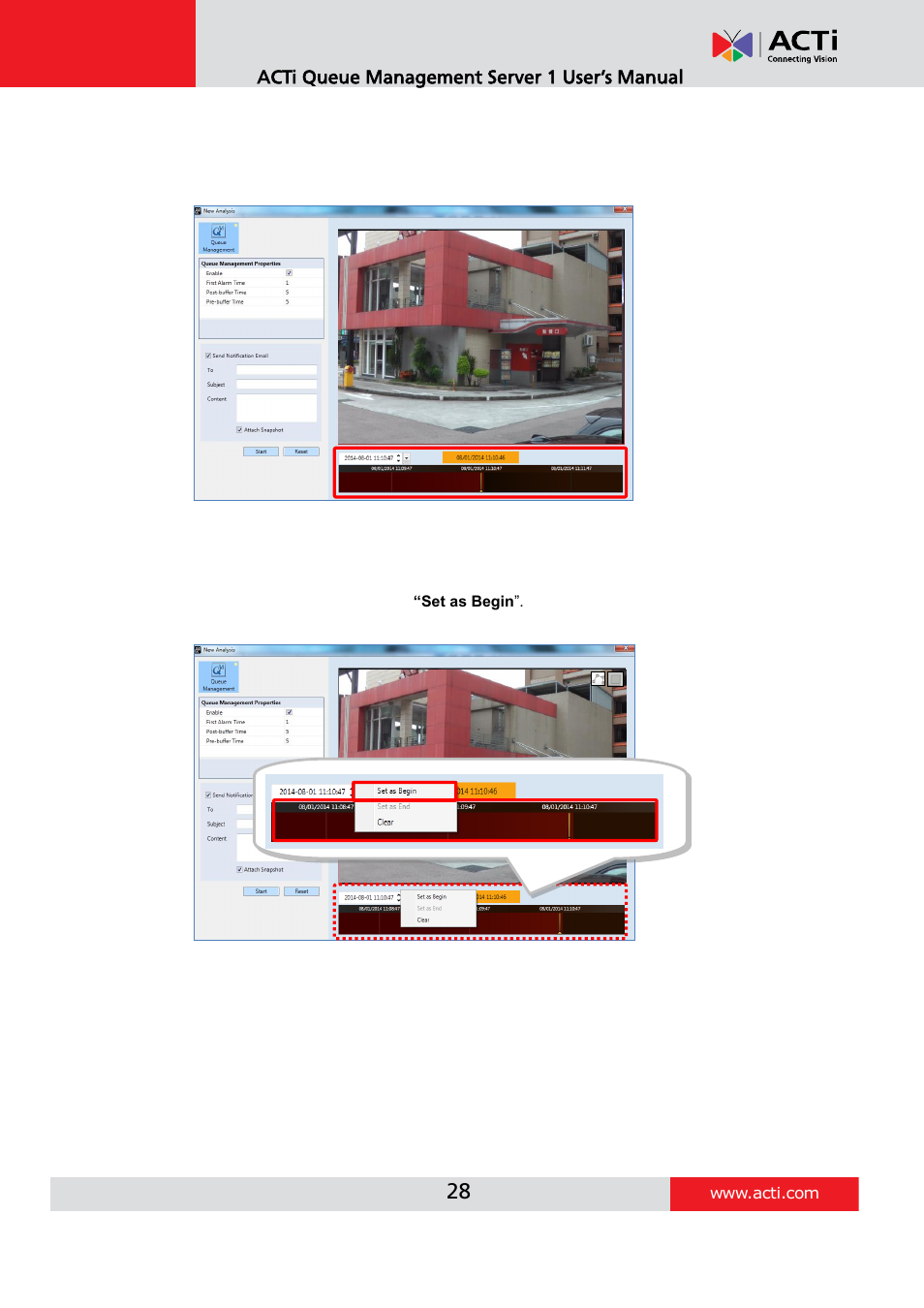 Acti queue management server 1 user’s manual | ACTi Queue Management Server 1 User Manual | Page 28 / 46