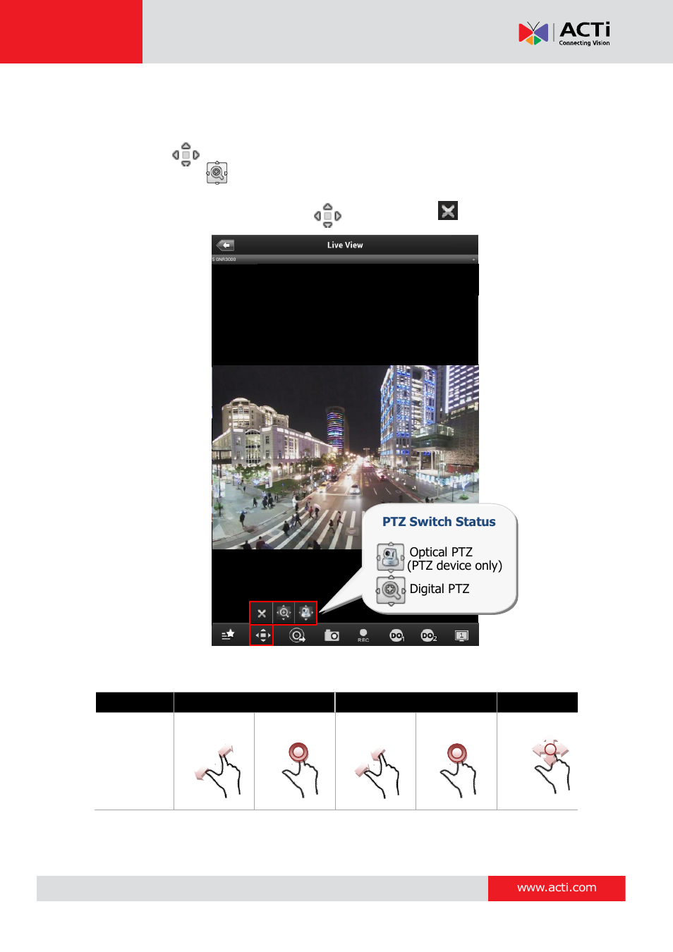 Digital ptz, Acti mobile client for android v1.0.08 | ACTi Mobile Client for Android V1.0.08 User Manual | Page 18 / 31