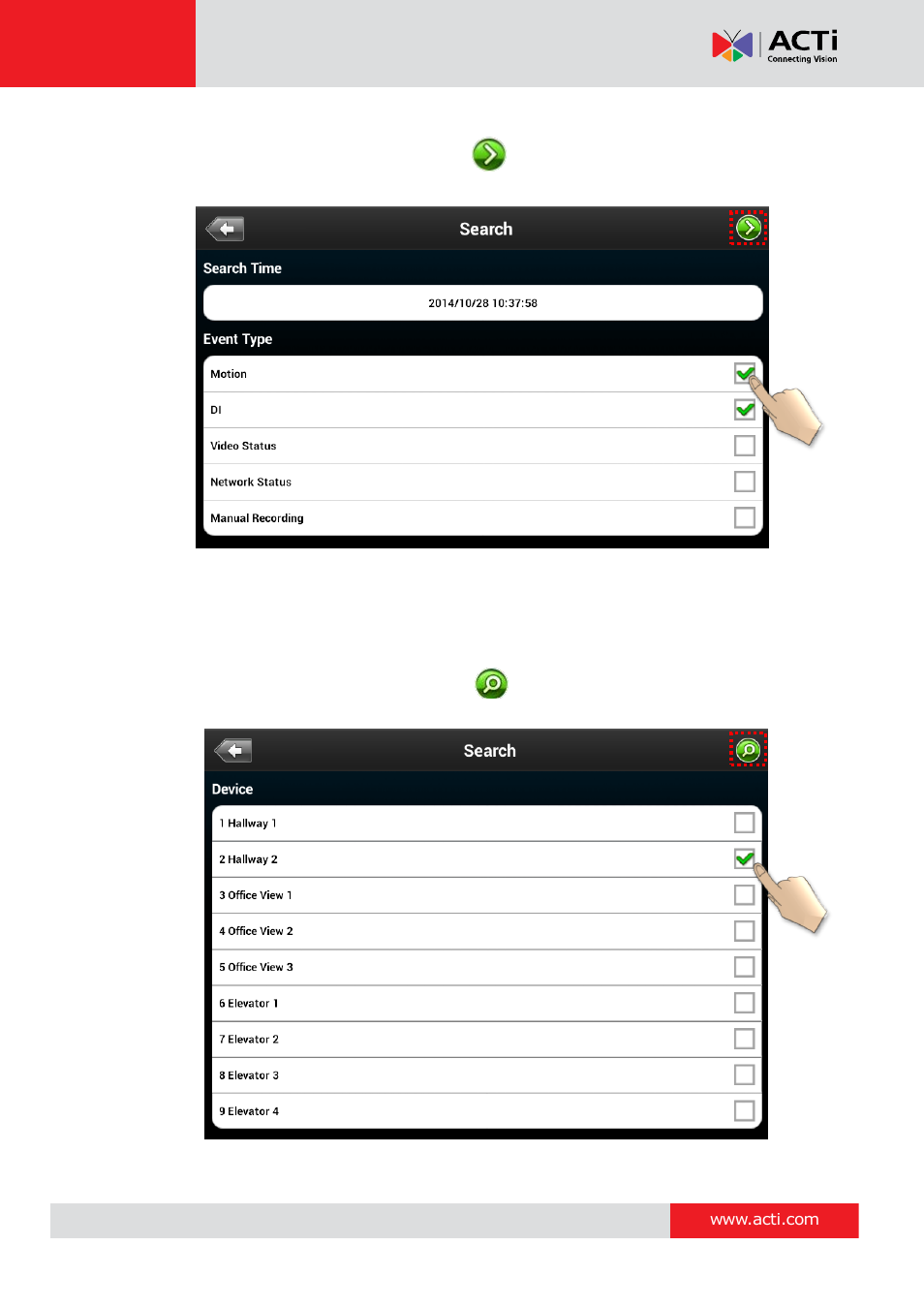 Acti mobile client for android v1.0.08 | ACTi Mobile Client for Android V1.0.08 User Manual | Page 28 / 31