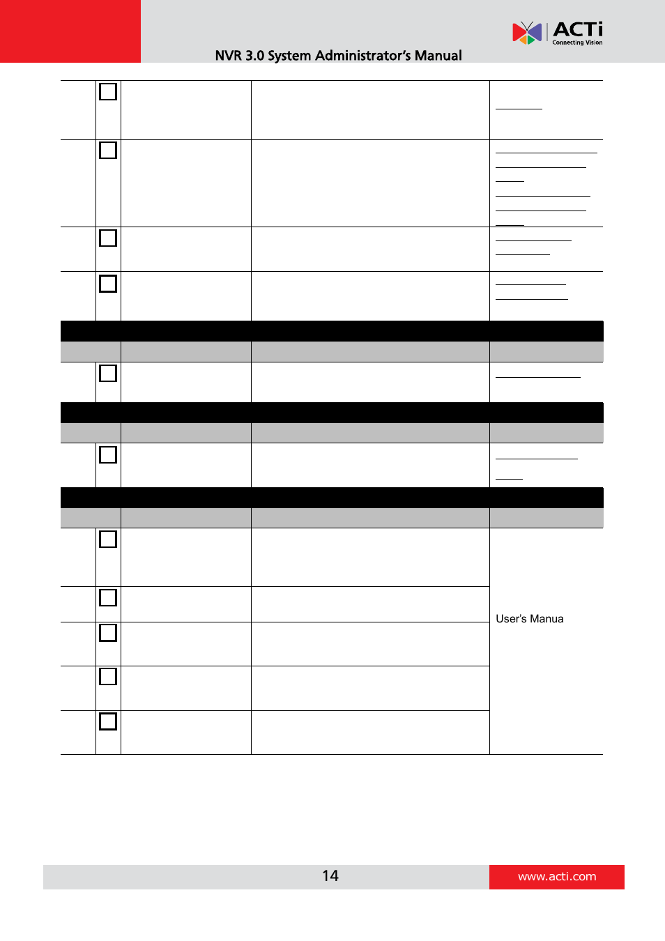 ACTi NVR 3 V3.0.09 User Manual | Page 14 / 131