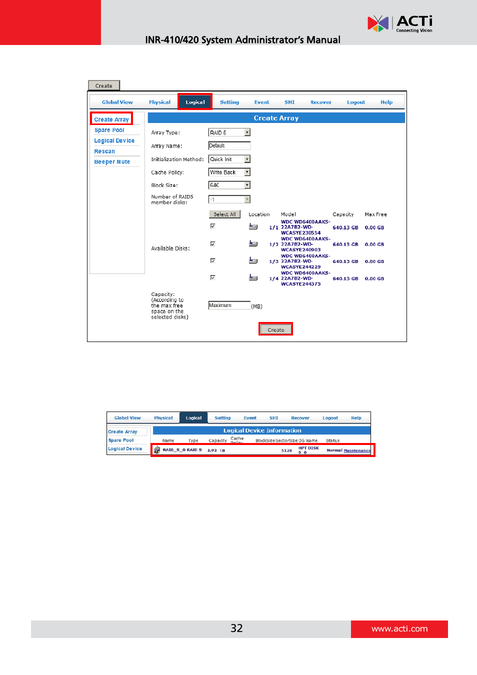 ACTi INR-410 INR-420 V3.0.09 User Manual | Page 32 / 148