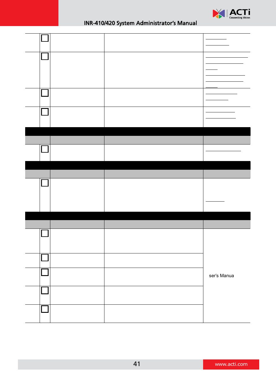 ACTi INR-410 INR-420 V3.0.09 User Manual | Page 41 / 148