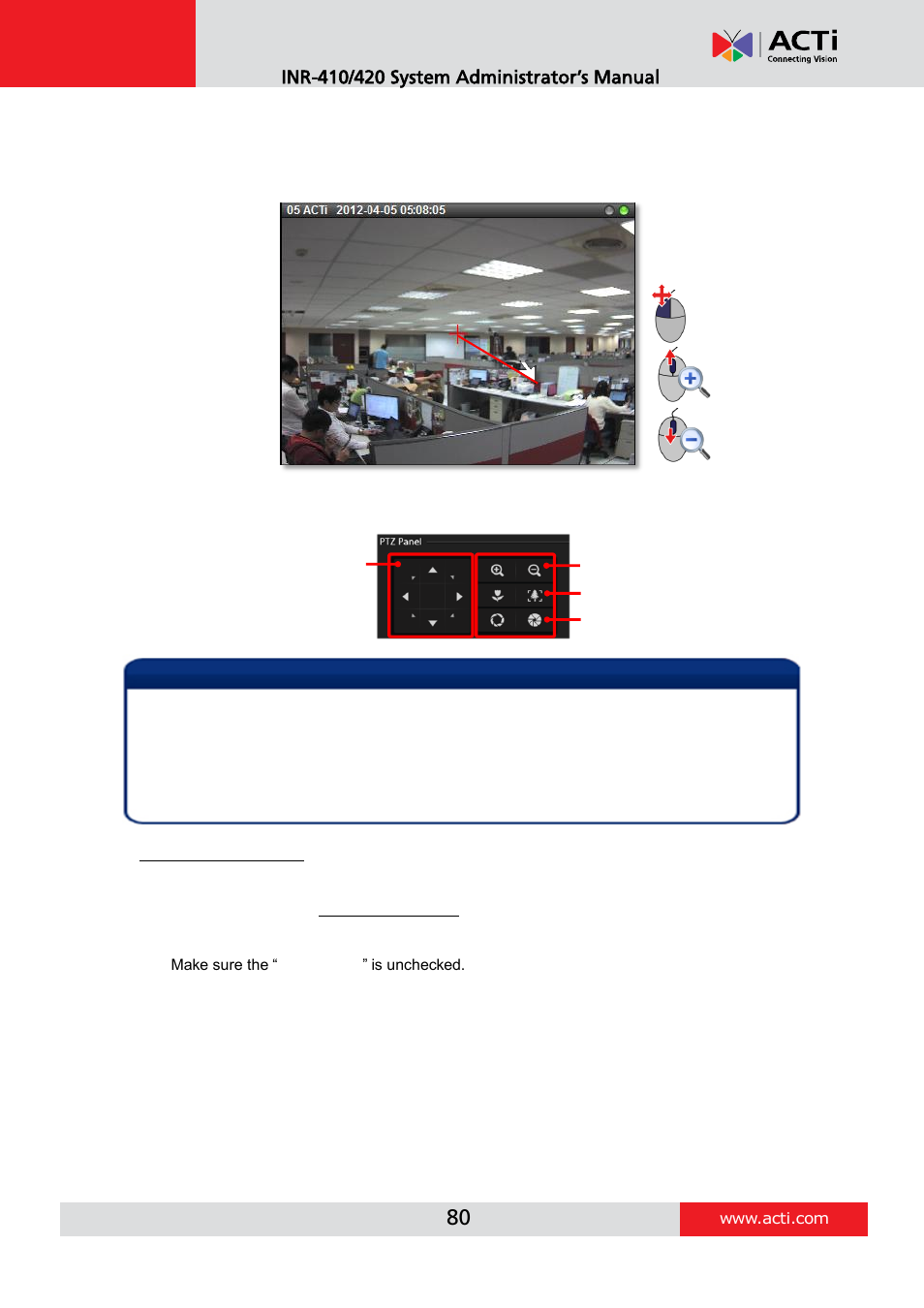 ACTi INR-410 INR-420 V3.0.09 User Manual | Page 80 / 148