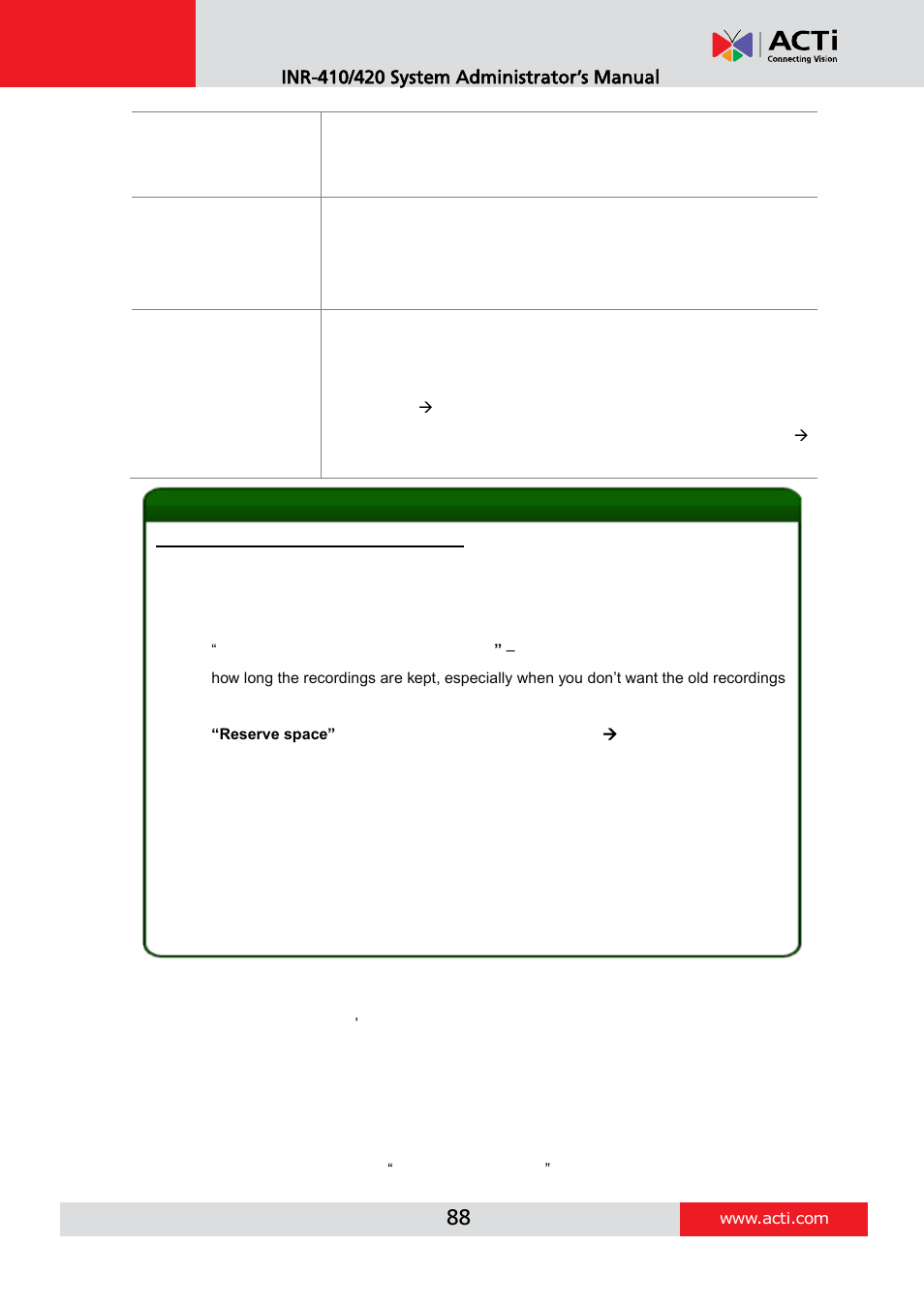 Set the schedule | ACTi INR-410 INR-420 V3.0.09 User Manual | Page 88 / 148