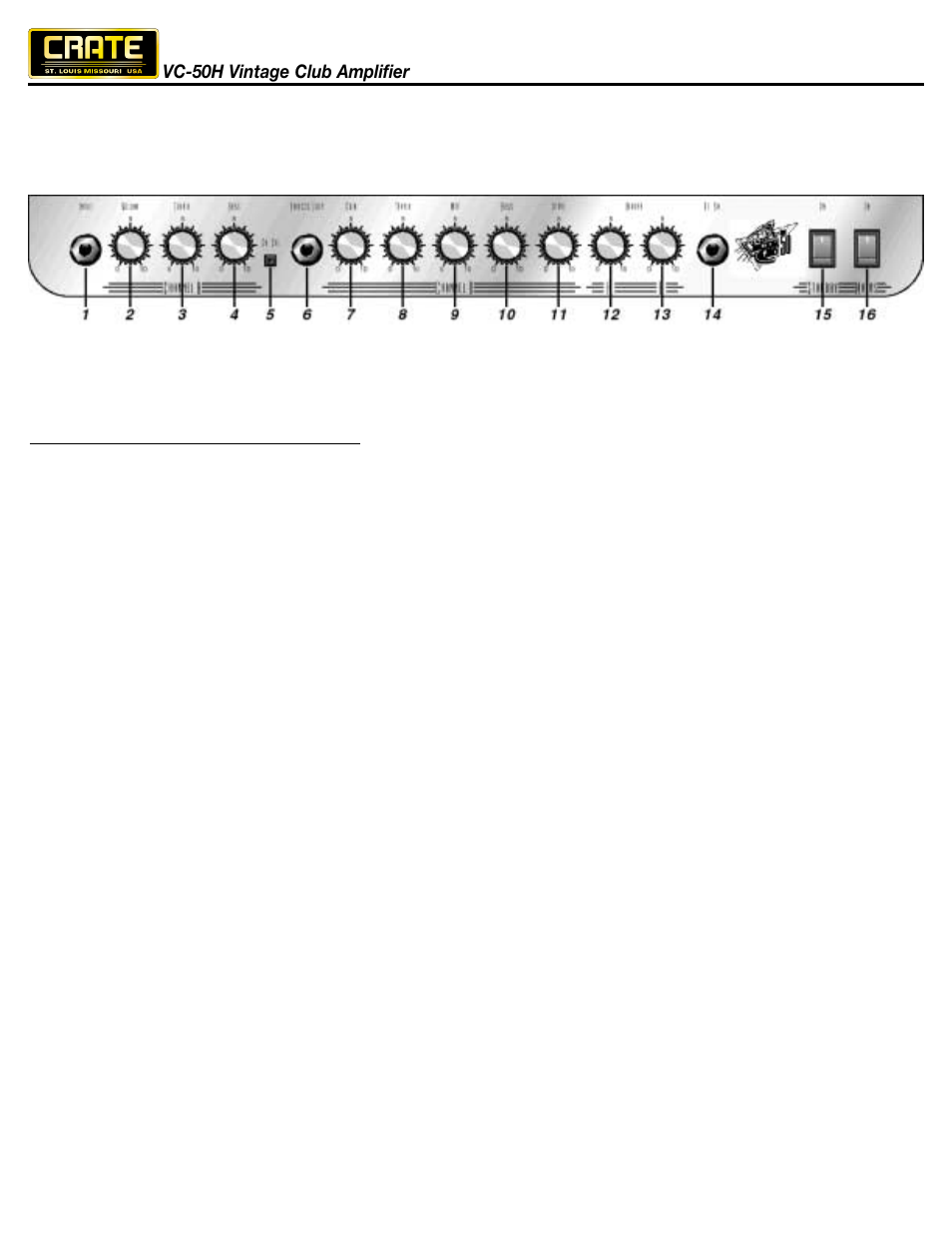 Crate Amplifiers VC-50H User Manual | Page 4 / 8