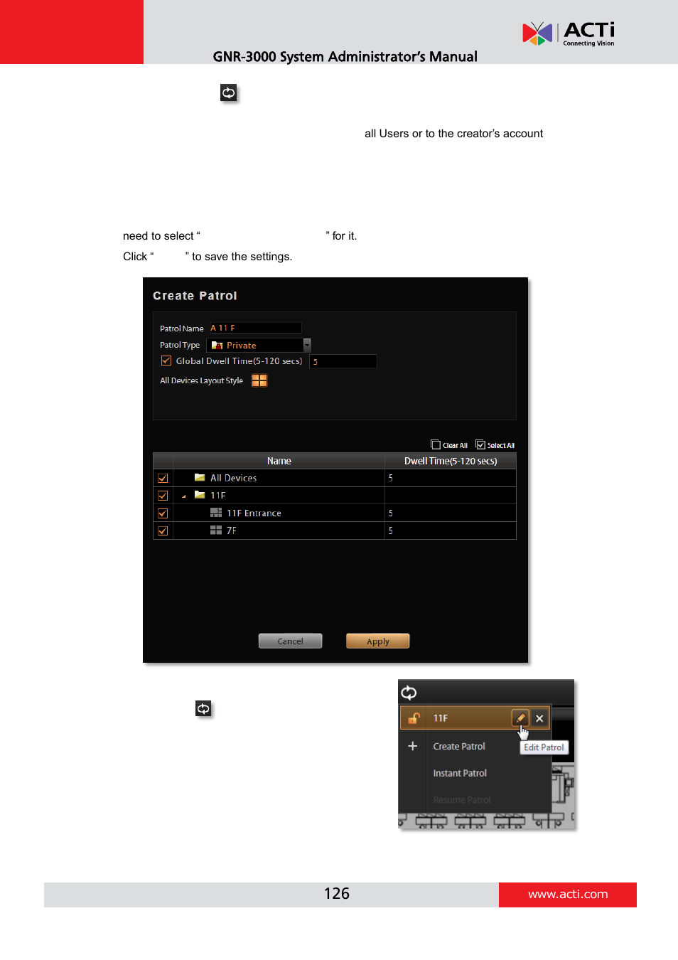 ACTi GNR-3000 V3.0.09 User Manual | Page 126 / 150