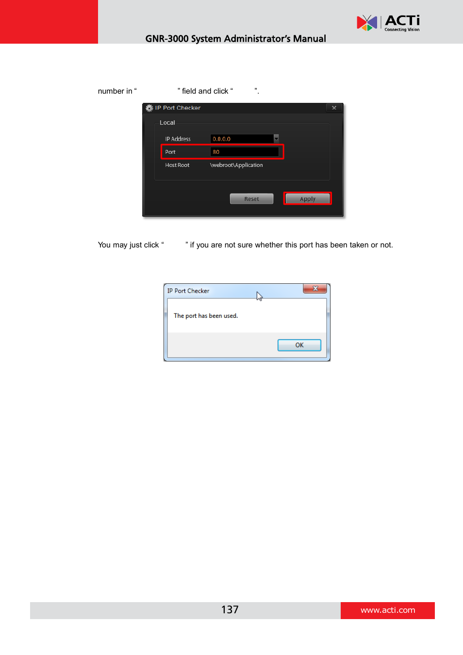 ACTi GNR-3000 V3.0.09 User Manual | Page 137 / 150