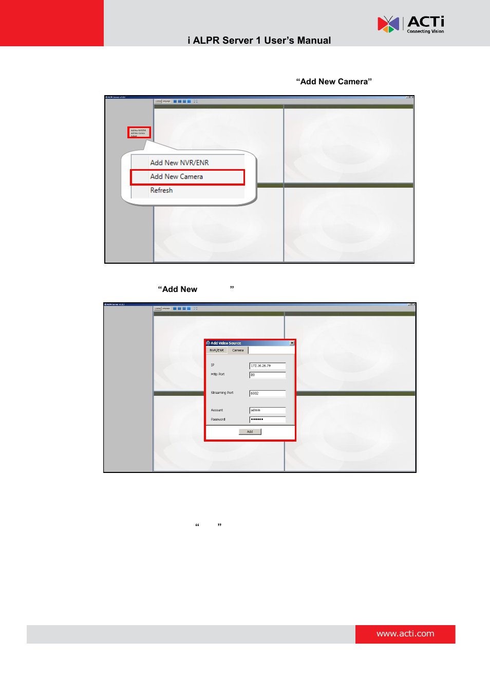 Act i alpr server 1 user’s manual | ACTi ALPR Server 1 V1.0.1 User Manual | Page 19 / 40