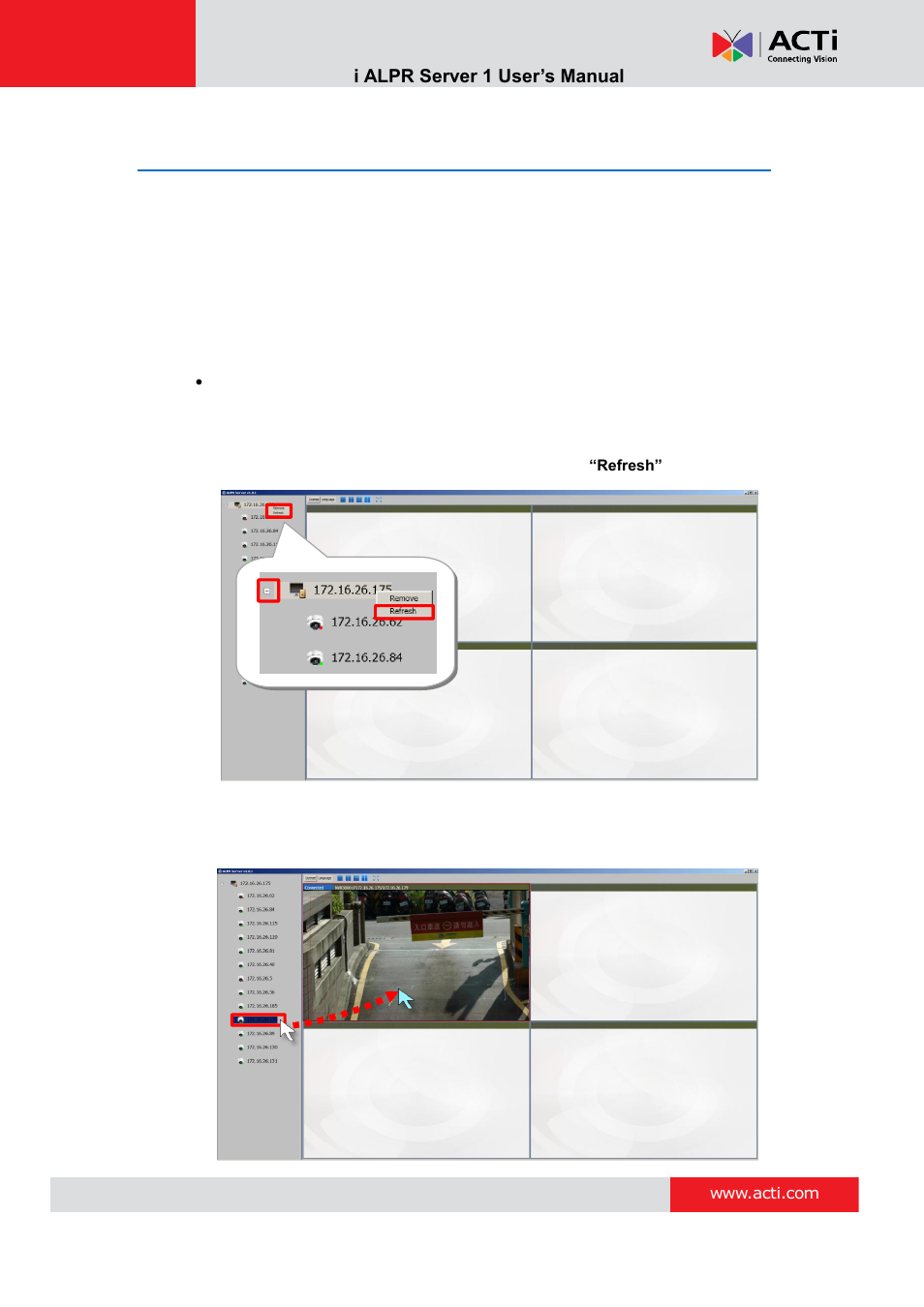 Add channels | ACTi ALPR Server 1 V1.0.1 User Manual | Page 21 / 40
