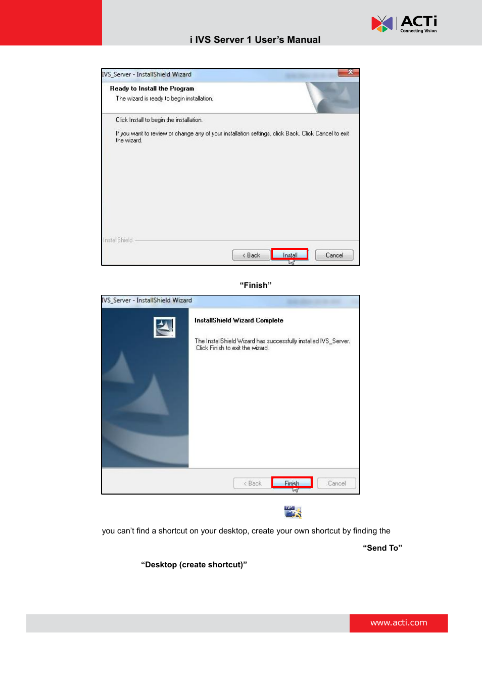 Act i ivs server 1 user’s manual | ACTi IVS Server 1 V2.02.06 User Manual | Page 11 / 52