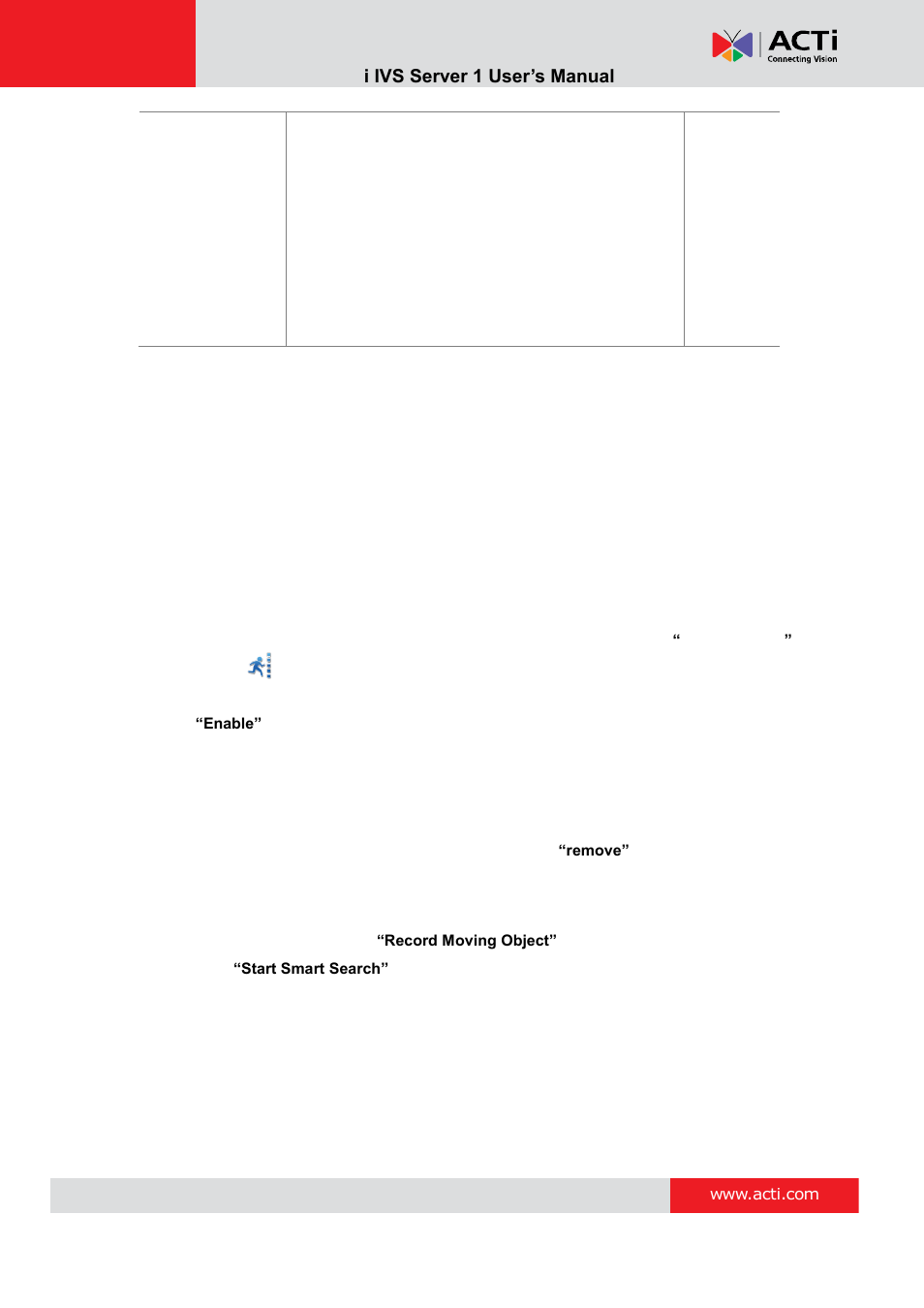 Line crossing, Act i ivs server 1 user’s manual | ACTi IVS Server 1 V2.02.06 User Manual | Page 27 / 52