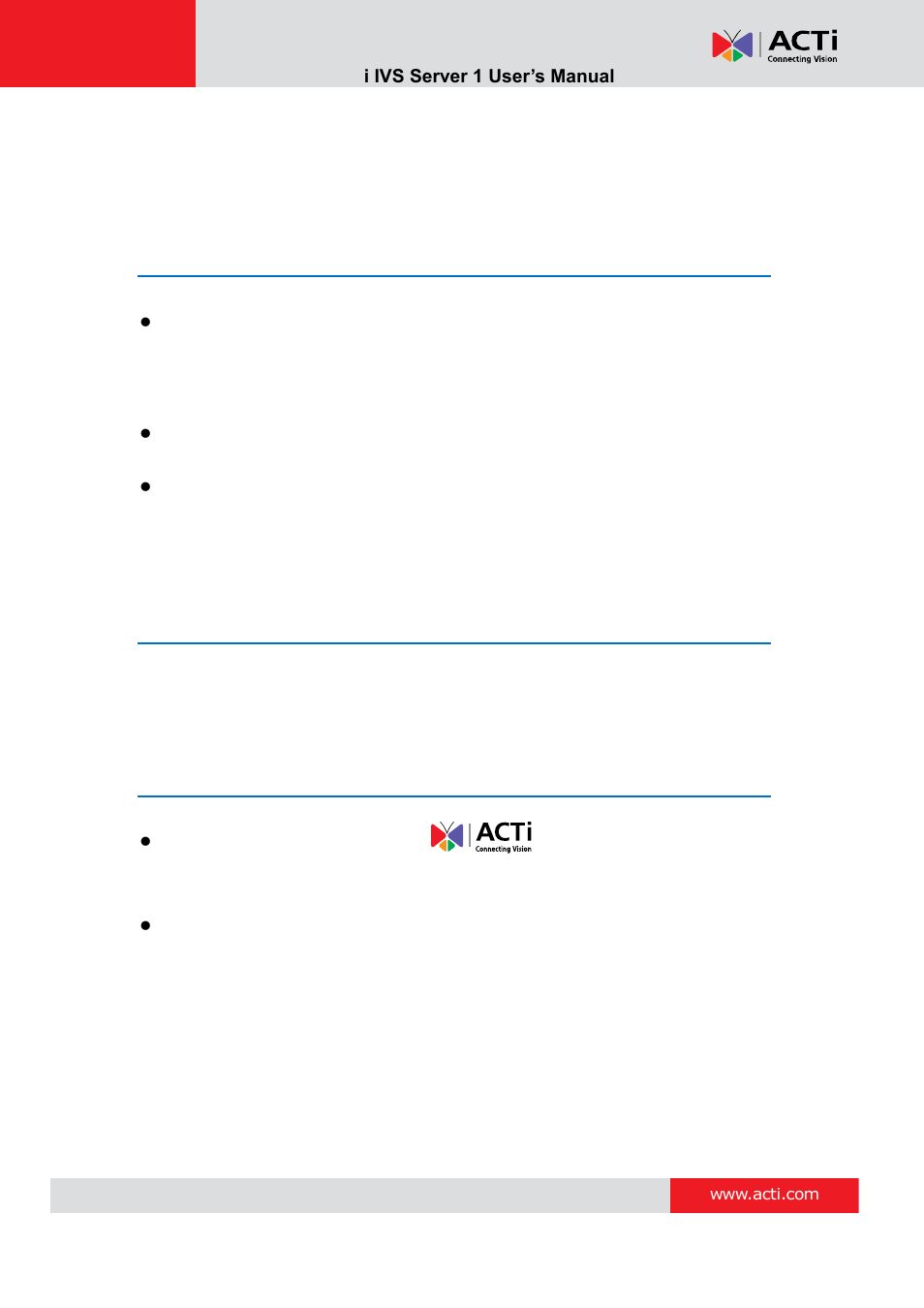 Legal notice, Disclaimer, Copyright | Trademarks | ACTi IVS Server 1 V2.02.06 User Manual | Page 6 / 52