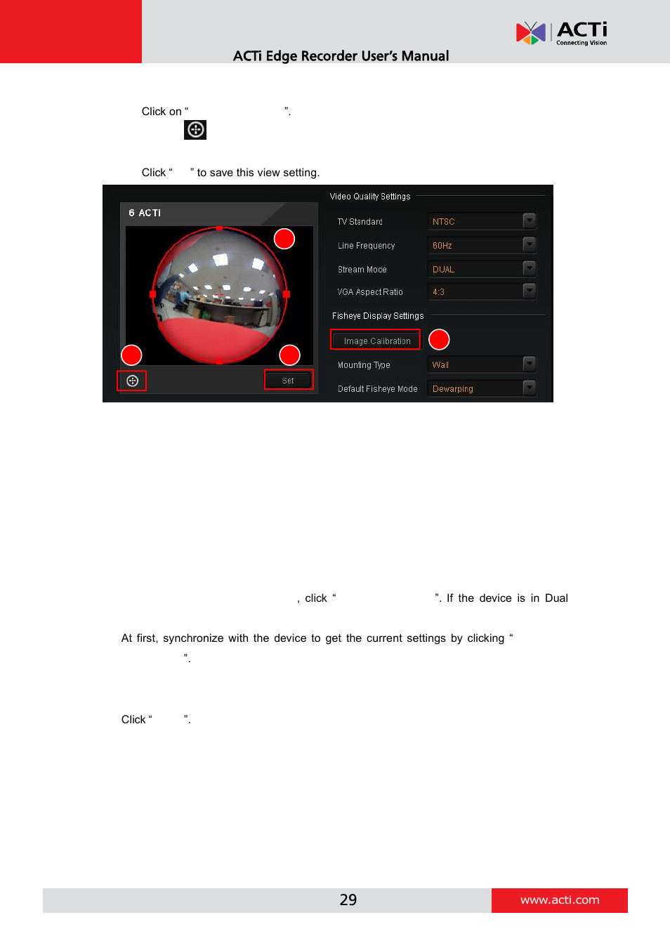 Fine-tune the image | ACTi Edge Recorder Client for Windows V1.0.03 User Manual | Page 29 / 49