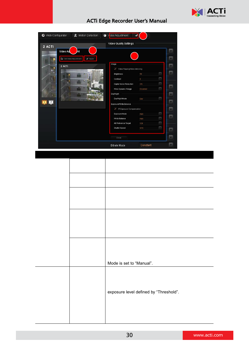 ACTi Edge Recorder Client for Windows V1.0.03 User Manual | Page 30 / 49