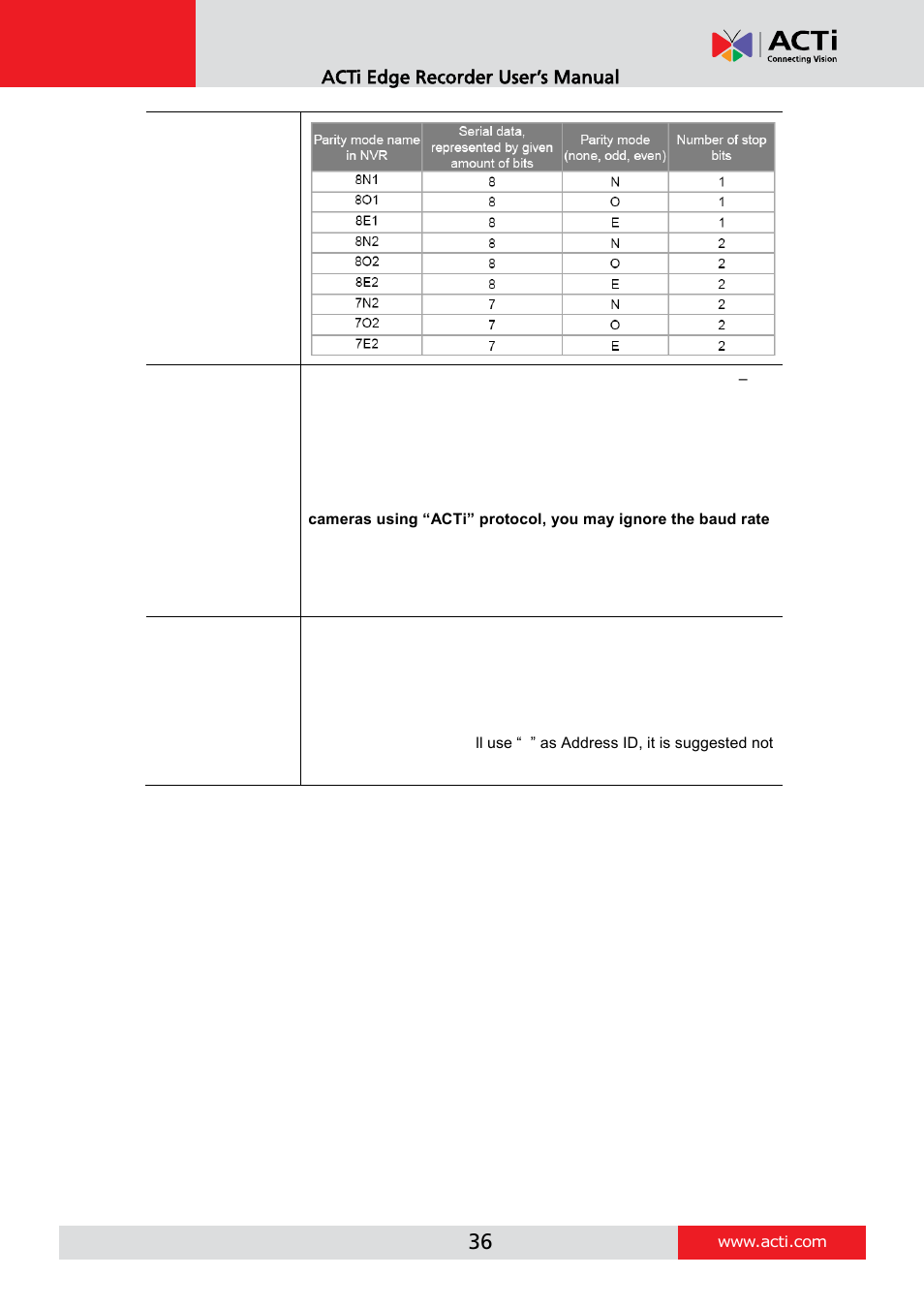 Acti edge recorder user’s manual | ACTi Edge Recorder Client for Windows V1.0.03 User Manual | Page 36 / 49